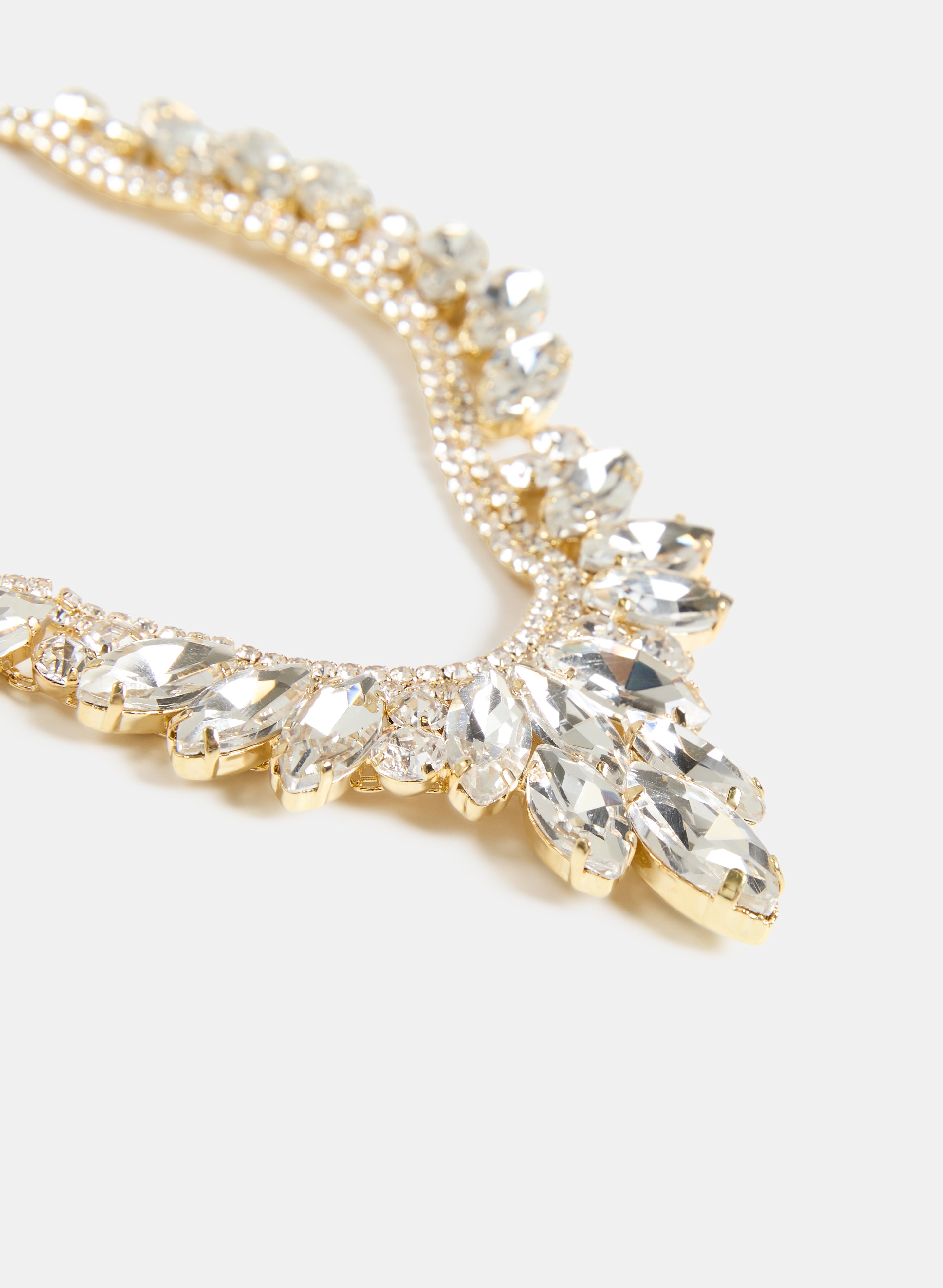 Elegant Crystal Chain Necklace for Women - Sparkling Fashion Jewelry Gift for Party, Wedding & Everyday Wear