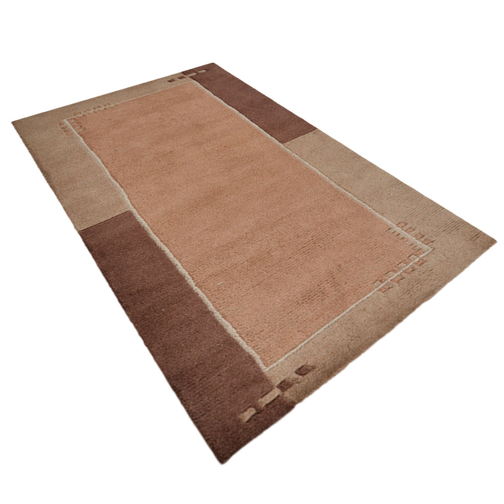 Handmade Bold Hand Knotted Rug - Premium Quality Wool Rug for Living Room, Bedroom & Dining Area - Non-Slip Durable Home Decor