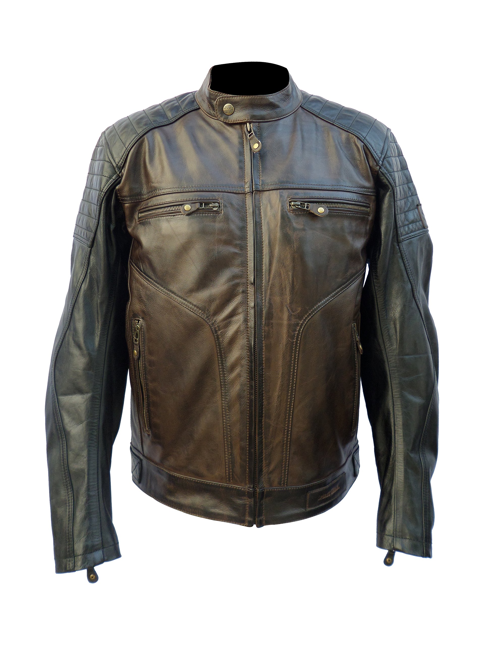 Men's Avengers Motorcycle Jacket - Spirit Gears Leather Biker Jacket for Riding & Cosplay | Motorcycle Gear, Superhero Costume, Gift for Men