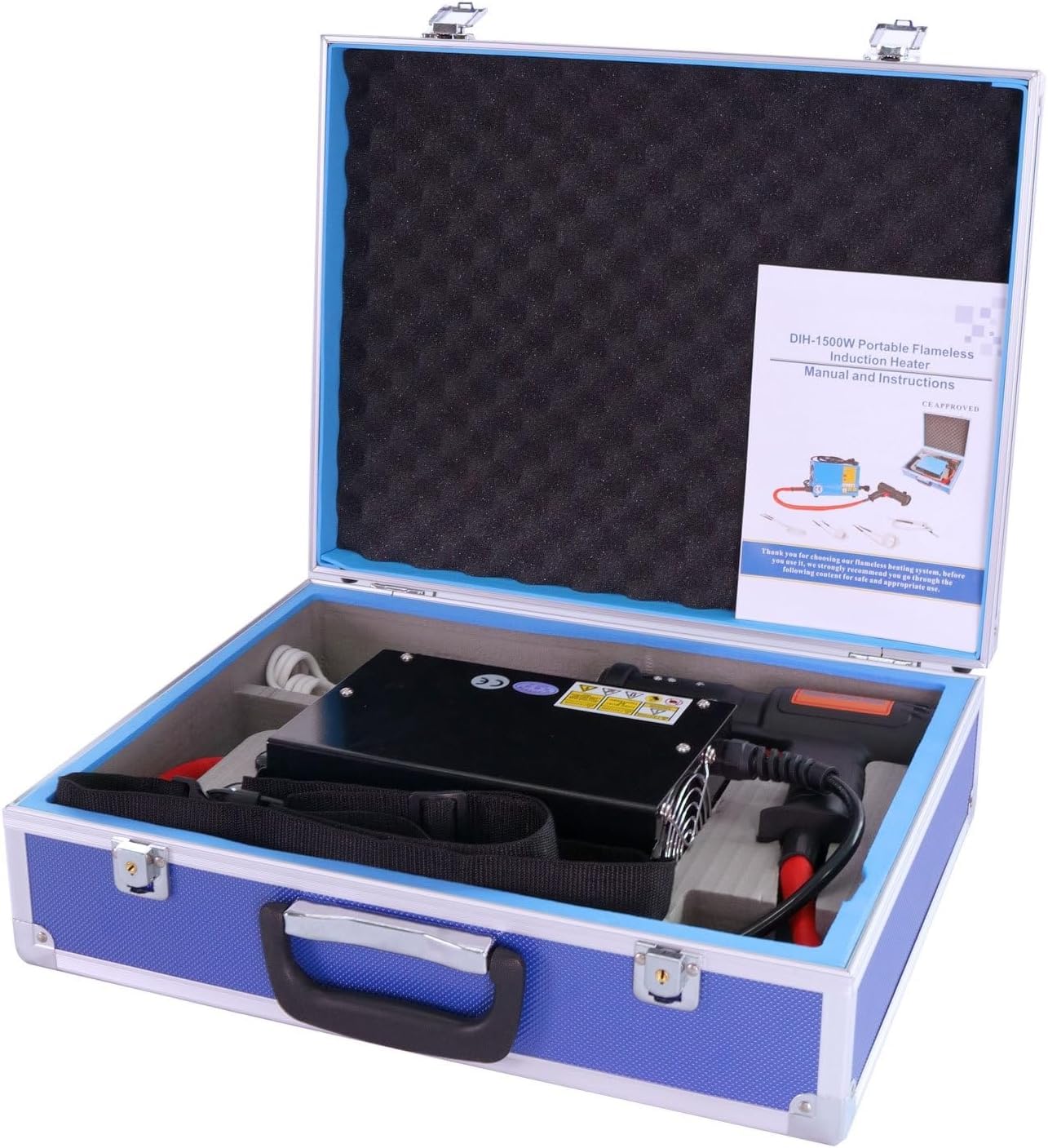 Portable 1500W Electromagnetic Induction Heater - Handheld Bolt Buster Gun for Rusty Screw Removal & Nut Repair | Professional Machine Tool for Automotive, Industrial & Home Maintenance