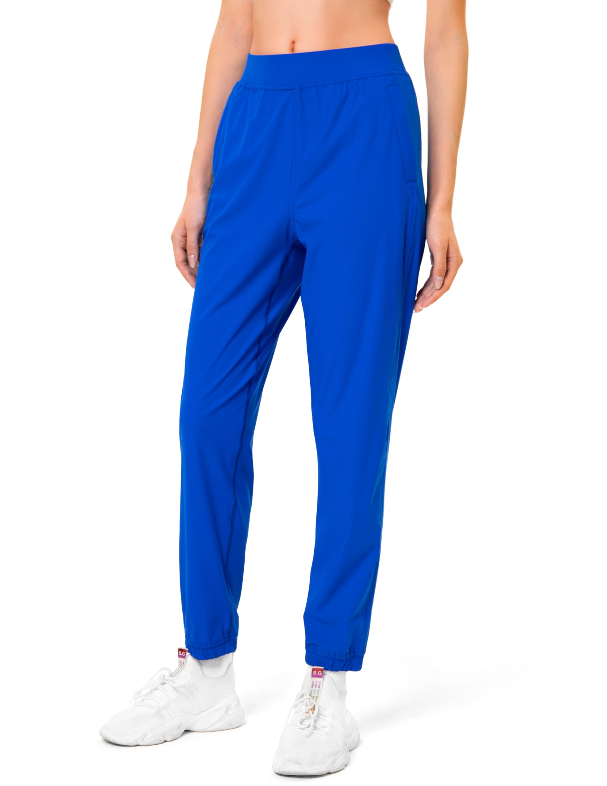 YUNOGA Women's Lightweight Joggers with Pockets - Athletic Workout Yoga Running Pants for Women - Perfect for Gym, Lounge & Outdoor Activities