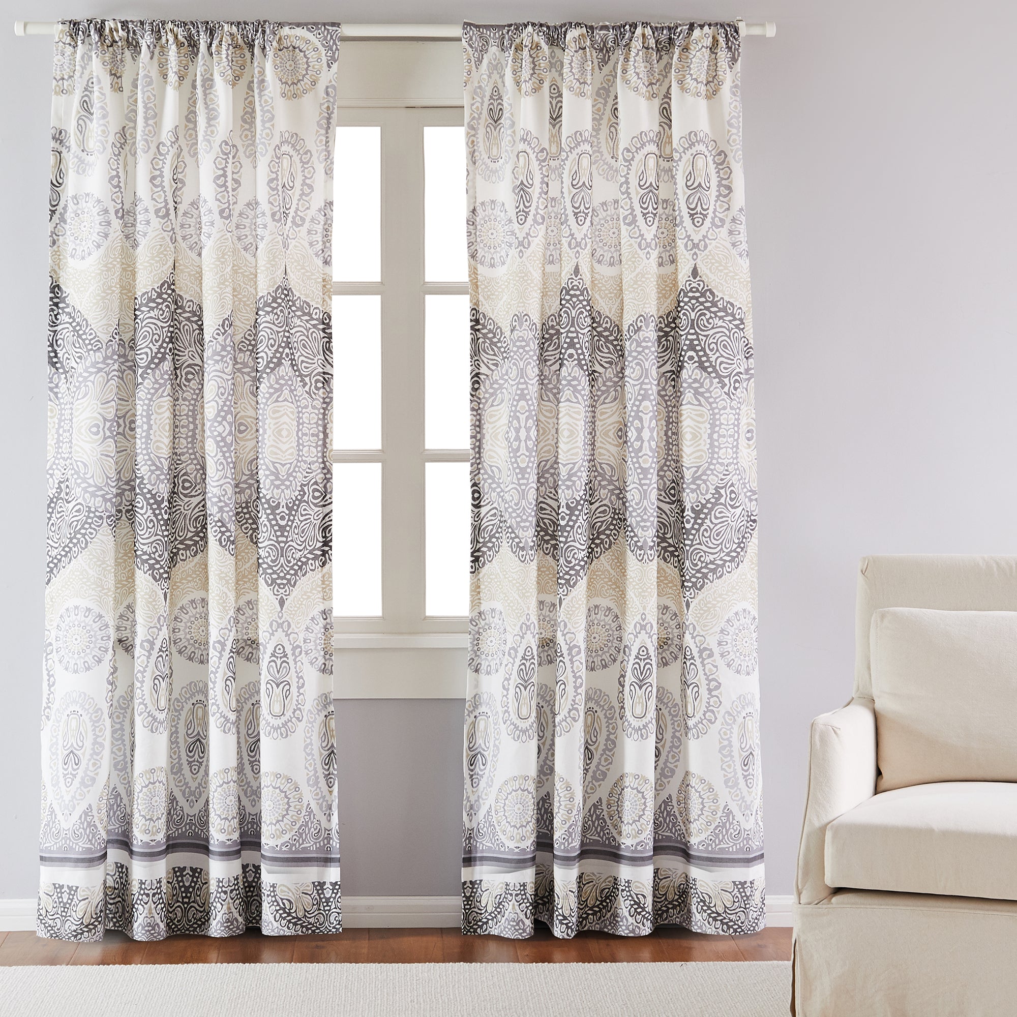 Elegant Trevino Drape Panel - Premium Window Curtains for Living Room & Bedroom - Blackout & Thermal Insulated Panels for Home Decor