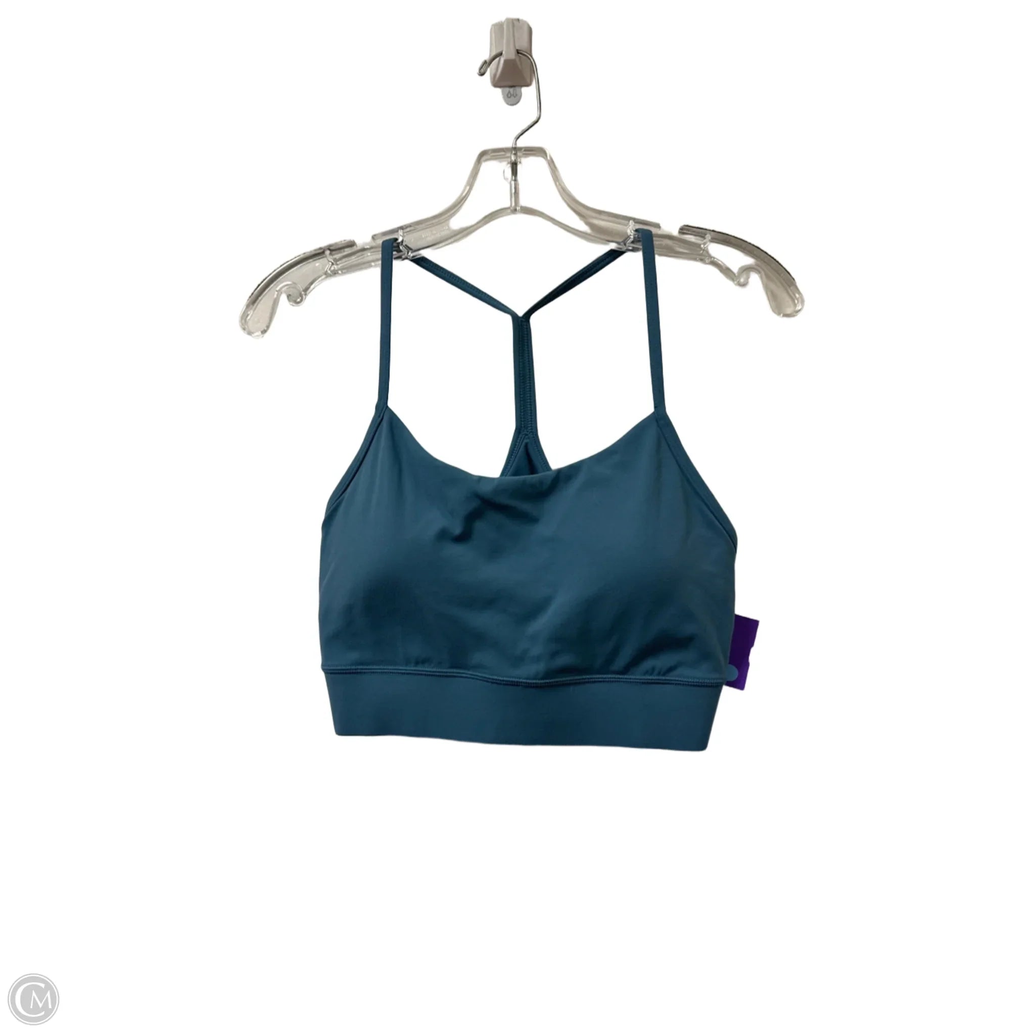 Clothes Mentor Women's Medium Blue Athletic Sports Bra - Perfect for Yoga, Running & Gym Workouts