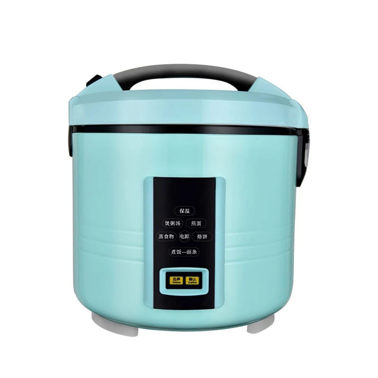 HSJ 12V/24V 2L Portable Mini Rice Cooker for Car Travel - Auto Heating & Keep Warm Function - Perfect for Road Trips, Camping & Office Lunch (12V/24V DC)