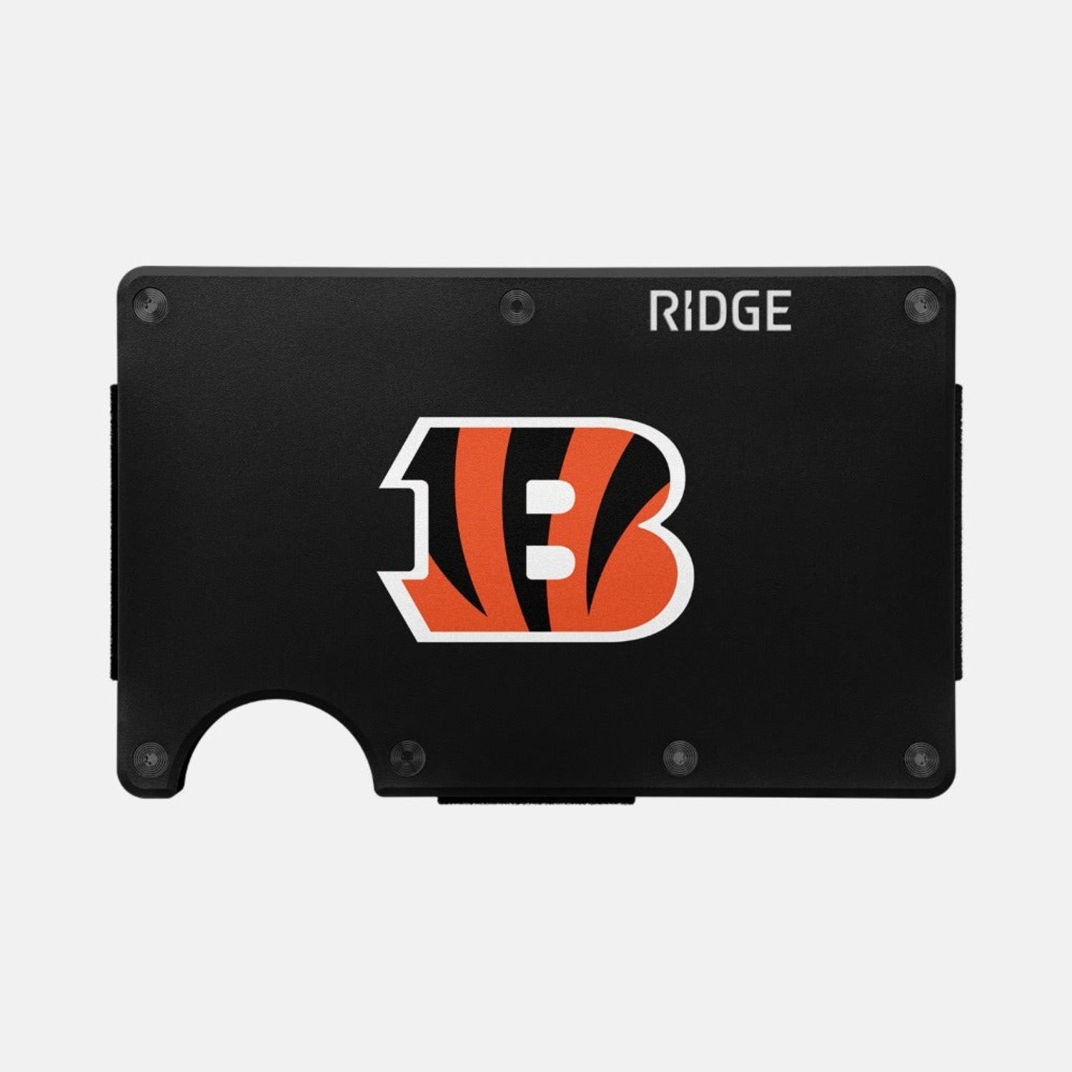 Ridge Wallet for Men - Slim RFID Blocking Metal Wallet - Cincinnati Bengals NFL Team Design - Perfect for Everyday Carry, Travel & Gifts