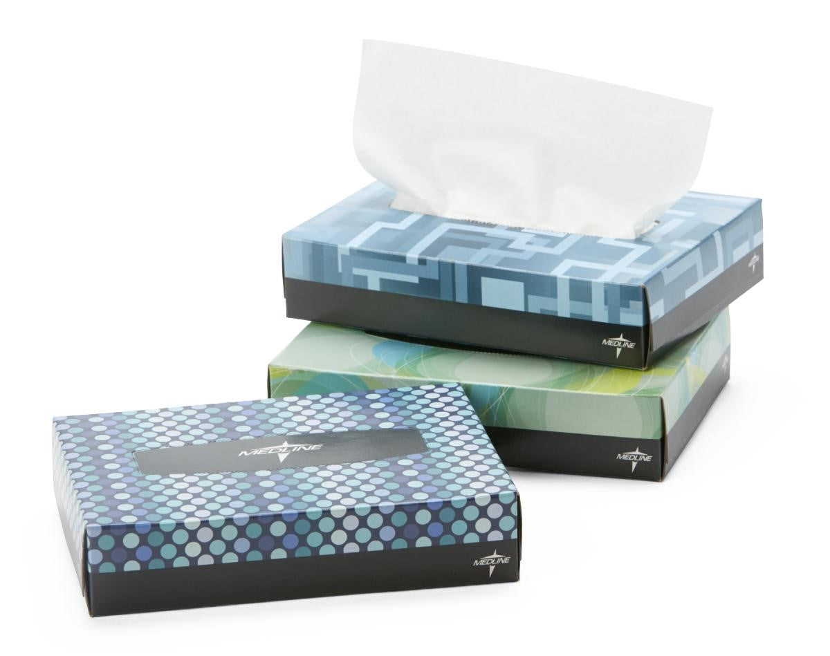 Soft & Strong Facial Tissues Box - 2-Ply Premium Rectangular Tissues for Home, Office & Travel - 200 Count Hypoallergenic Tissues for Gentle Skin Care & Everyday Use