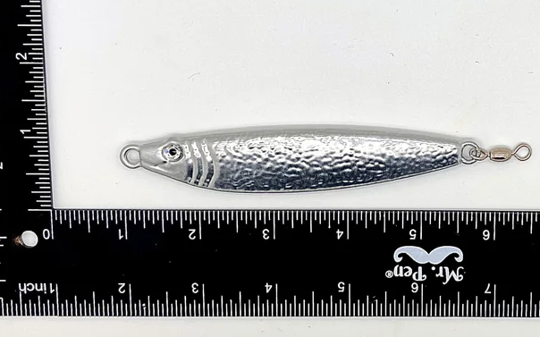 4oz Sardine Jig Fishing Lure - Saltwater & Freshwater Bait for Tuna, Bass, Walleye - Perfect for Offshore, Inshore, and Ice Fishing Adventures