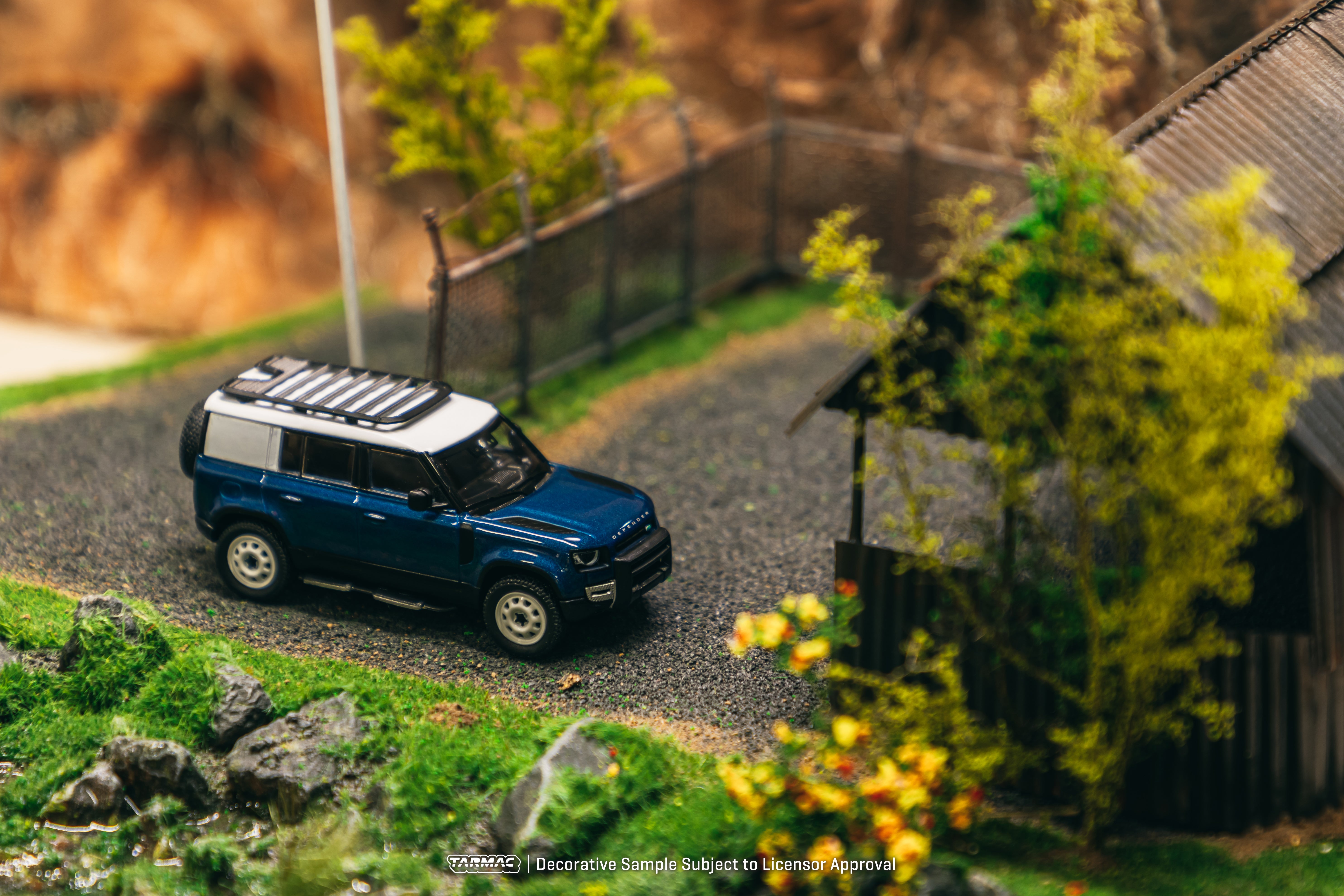 Tarmac Works 1/64 Scale Land Rover Defender 110 Diecast Model Car - Blue - Collectible Miniature Vehicle for Display & Racing | Perfect for Car Enthusiasts & Toy Collectors