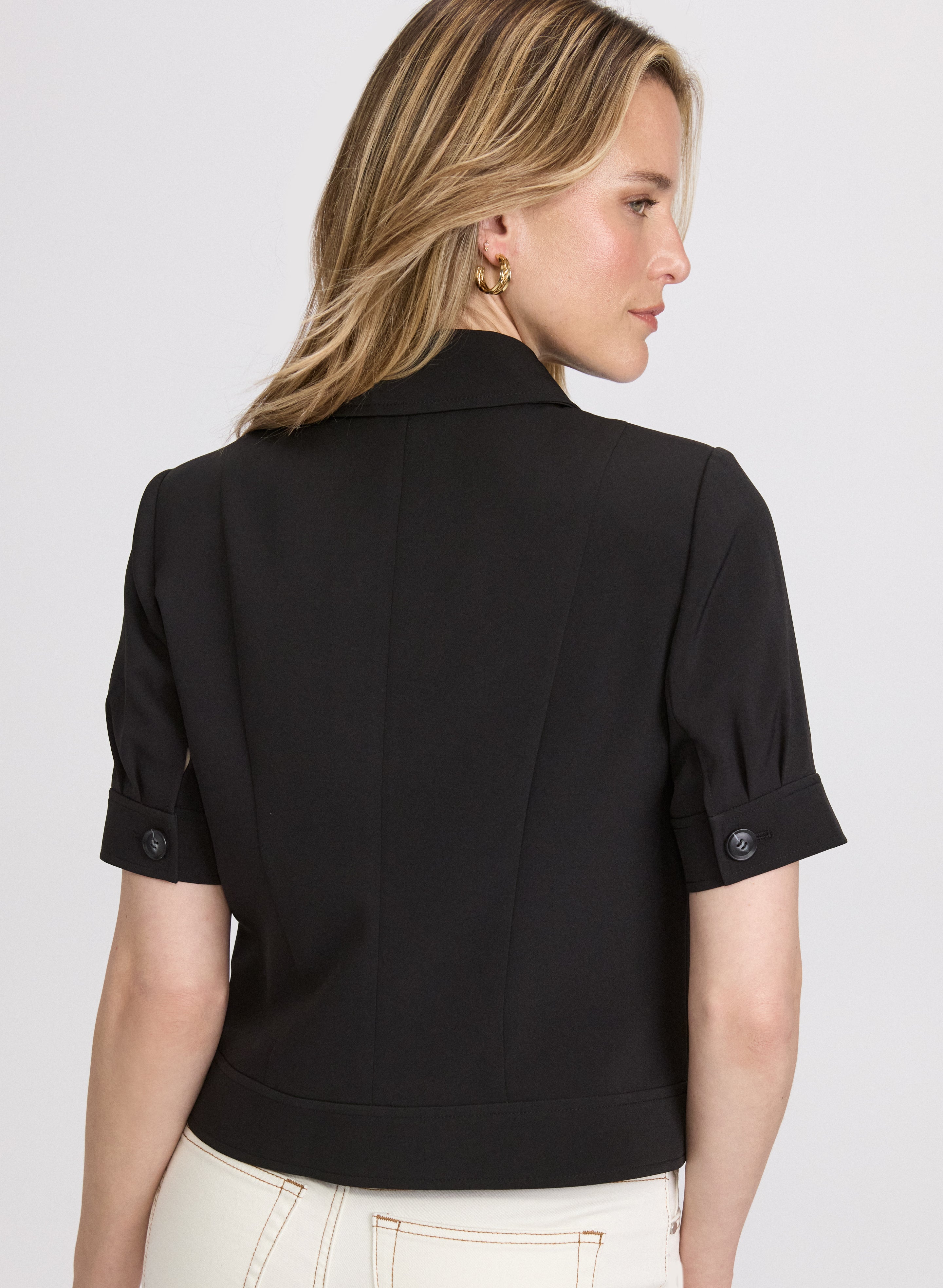Elbow Sleeve Zip Jacket - Lightweight Stretchable Sports Jacket for Men & Women - Perfect for Running, Cycling, and Outdoor Activities