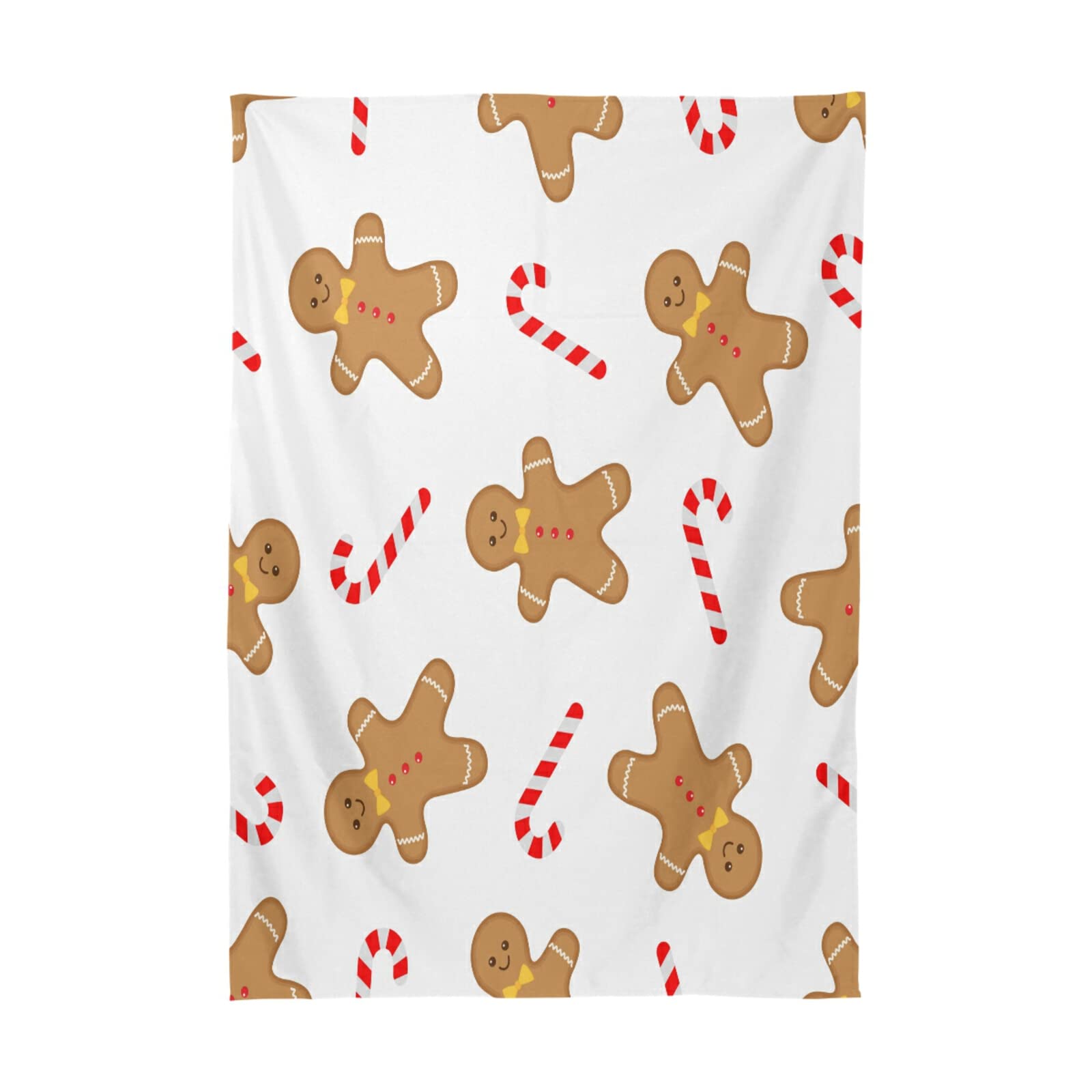 Festive Christmas Gingerbread Man Tablecloth 60