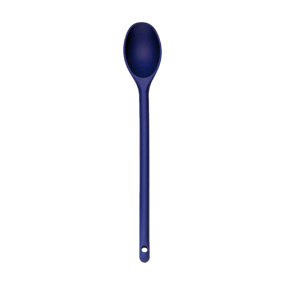 Browne 57538203 Blue Nylon Spoon - 12 Inch Long Durable Kitchen Utensil for Cooking, Baking & Serving - Perfect for Mixing, Stirring & Scooping