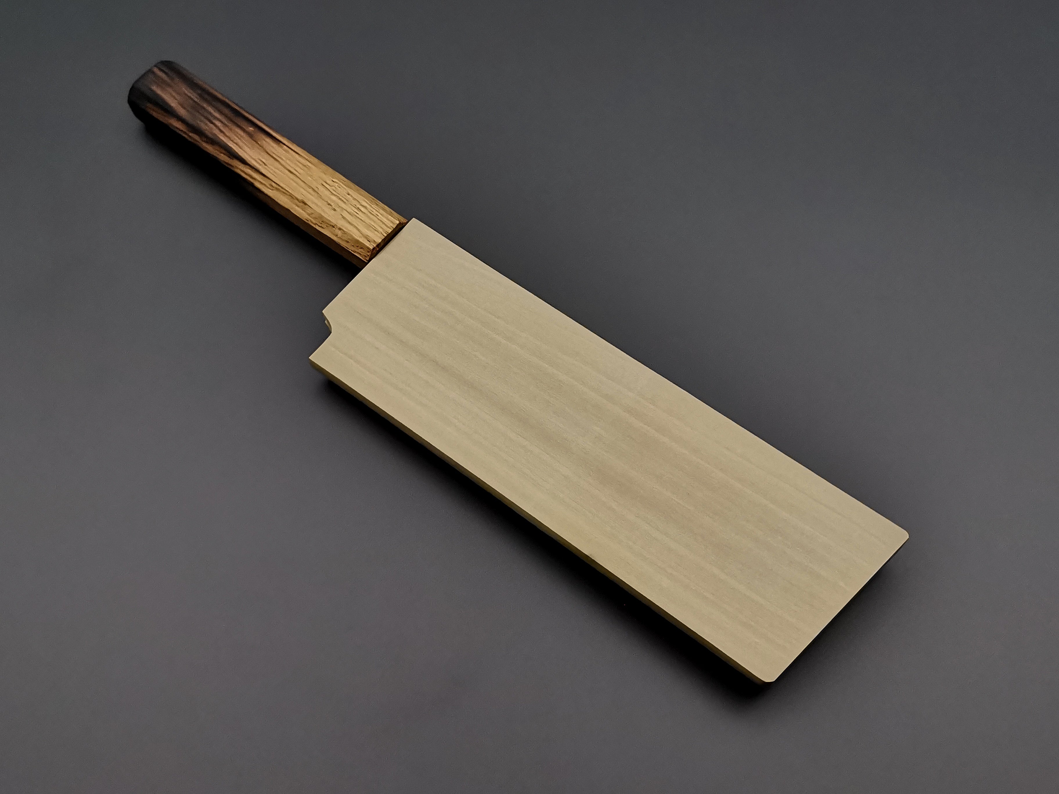 Premium Itsuo Doi Homura Guren Blue #2 Nakiri Knife - Japanese High-Carbon Steel Kitchen Knife for Professional Chefs & Home Cooking - Perfect for Slicing Vegetables, Herbs & Sushi Ingredients