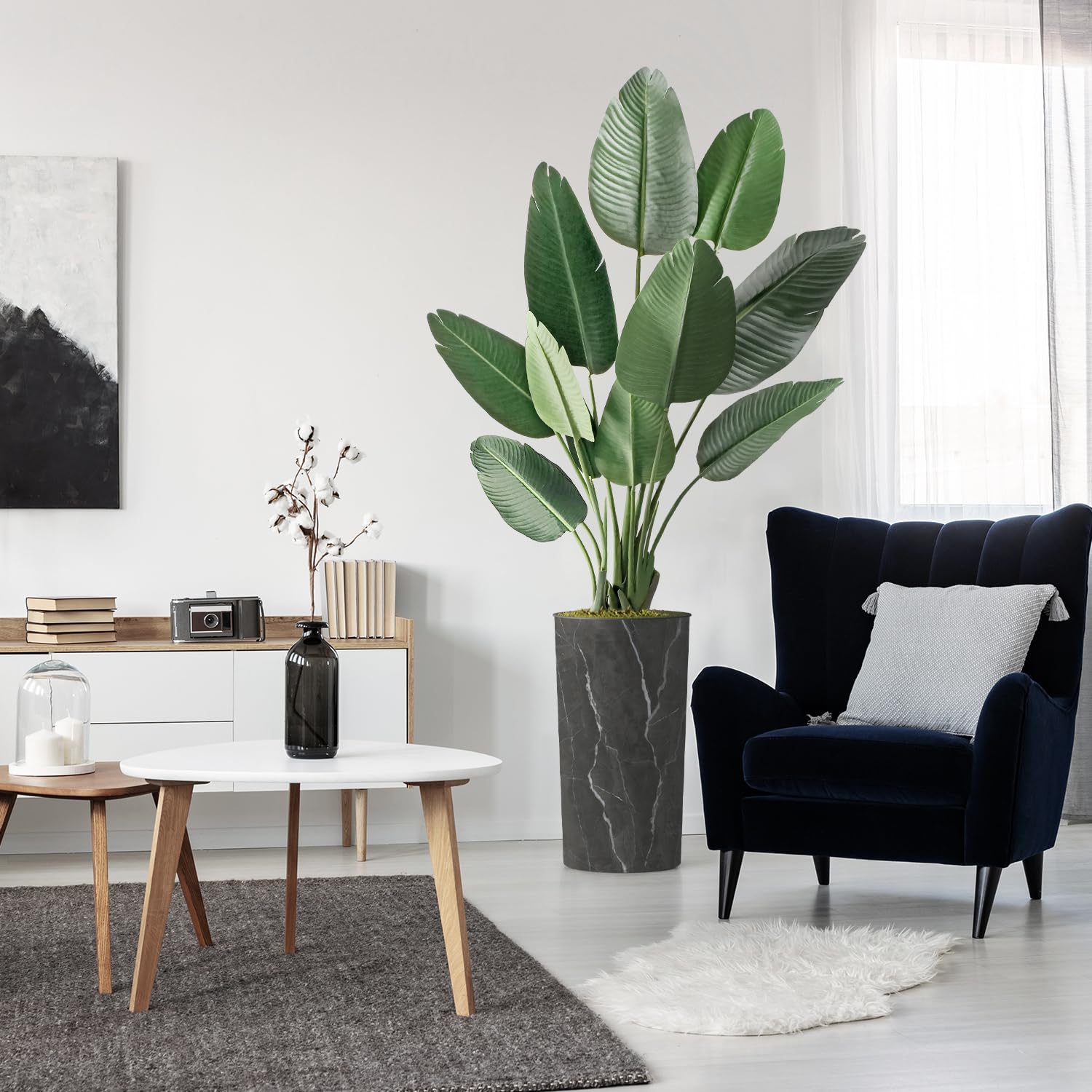 Modern Granite Effect Planter with 67