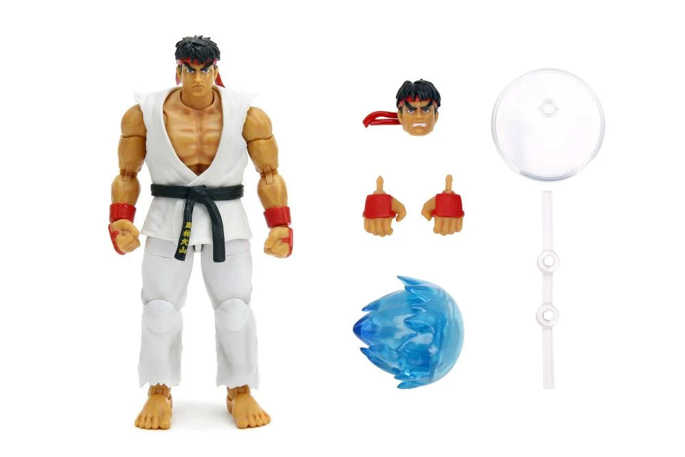 Ultra Street Fighter II: The Final Challengers - Ryu 1/12 Scale Collectible Action Figure with Articulated Joints | Perfect for Gaming Display, Anime Collections & Fighting Game Fans