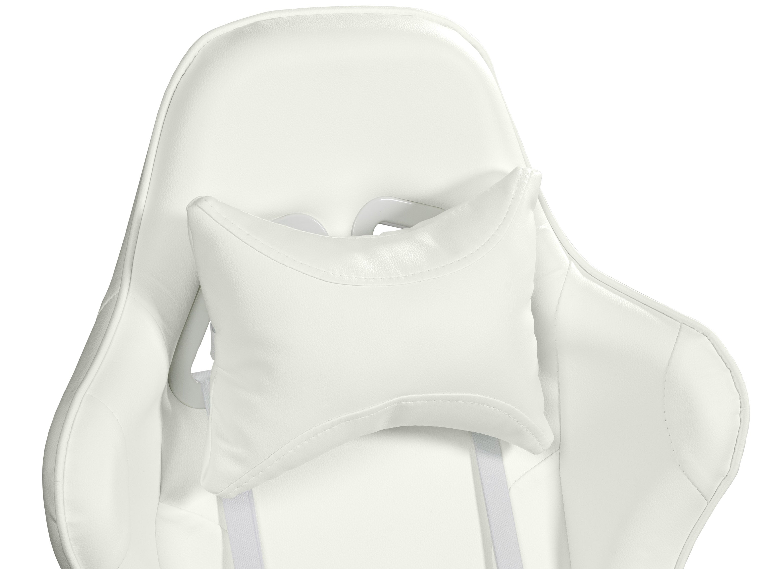 Ergonomic White Gaming Office Chair with Lumbar Support - Comfortable Computer Desk Chair for Long Hours - Perfect for Gamers, Home Office & Workstations
