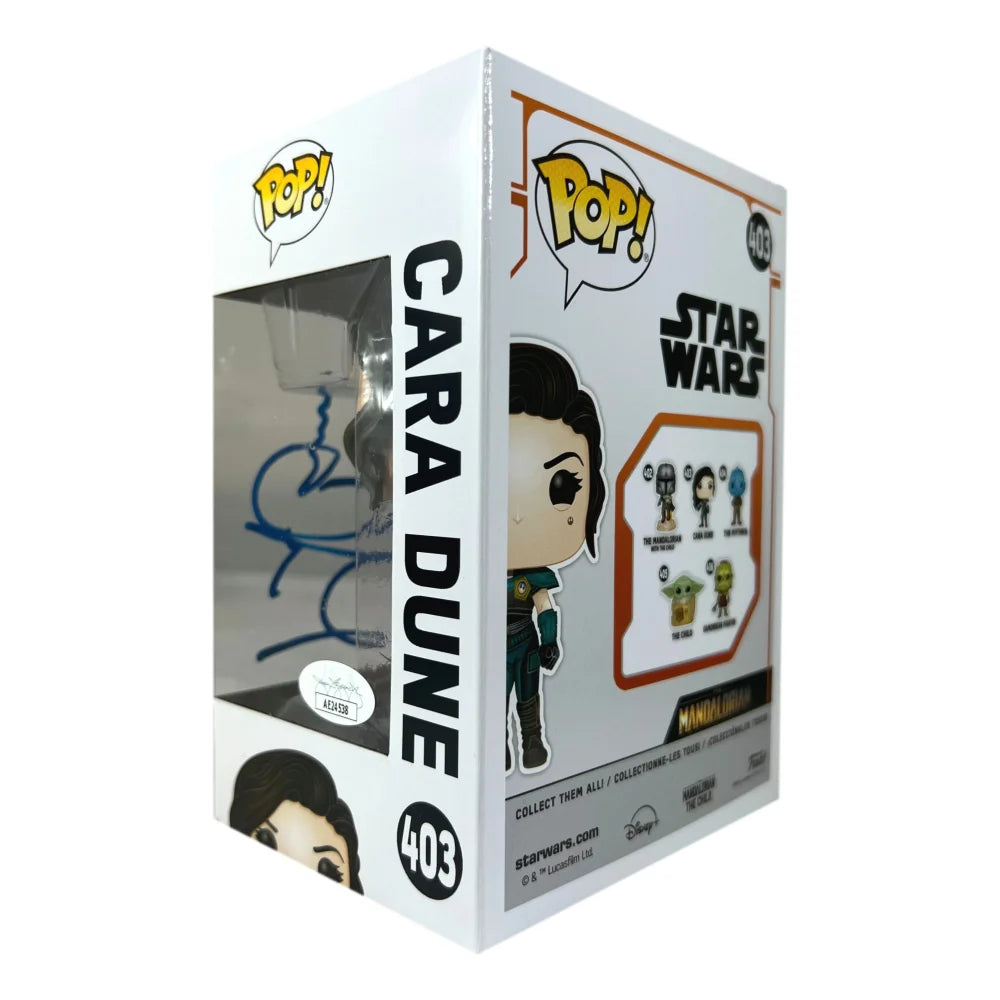 Gina Carano Autographed Funko Pop #403 Cara Dune Mandalorian Star Wars - Limited Edition Collectible with JSA COA - Perfect for Star Wars Fans & Pop Culture Collectors