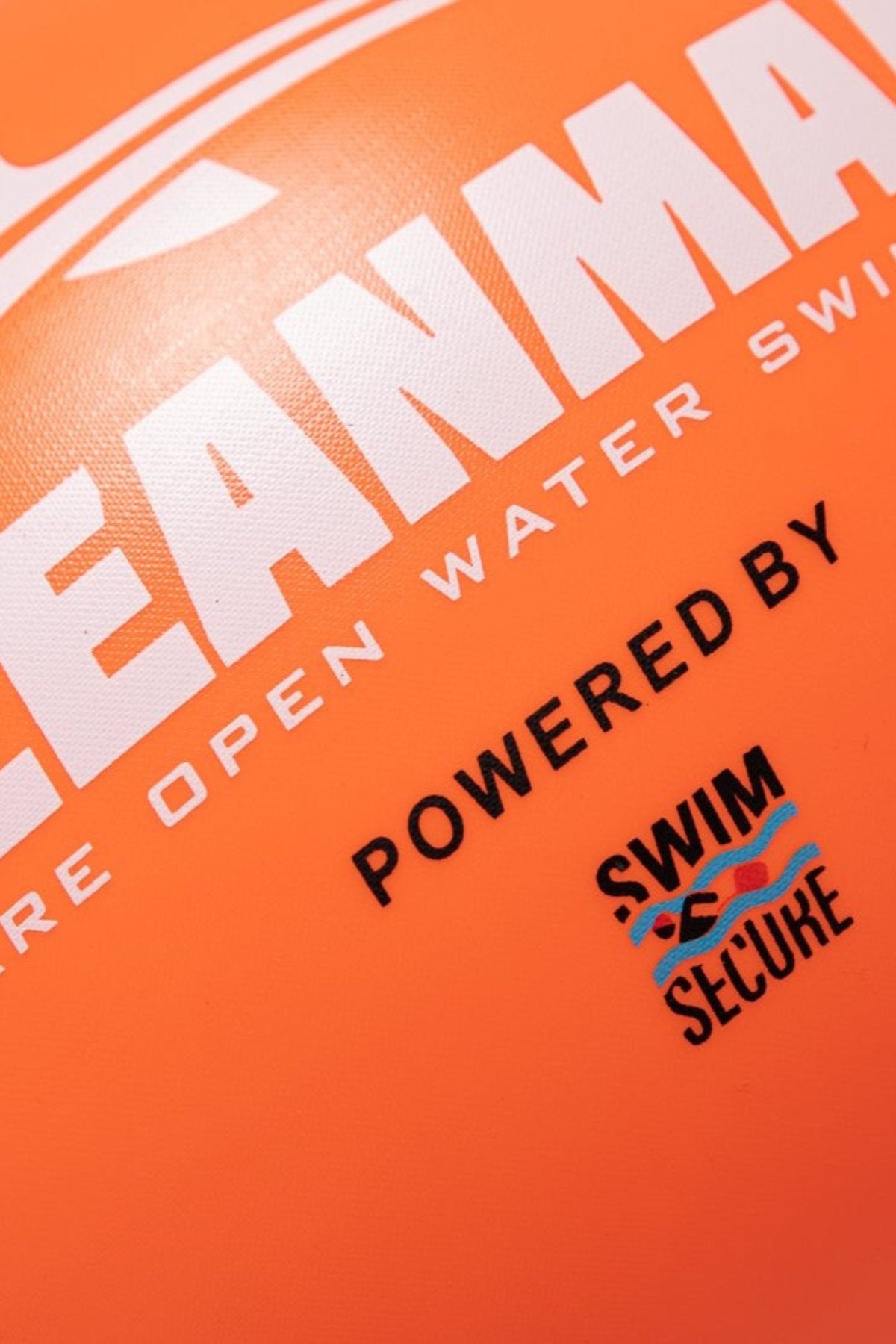 High Visibility Orange Swimming Buoy Tow Float - Safety Floatation Device for Open Water Swimming, Triathlon Training & Beach Activities