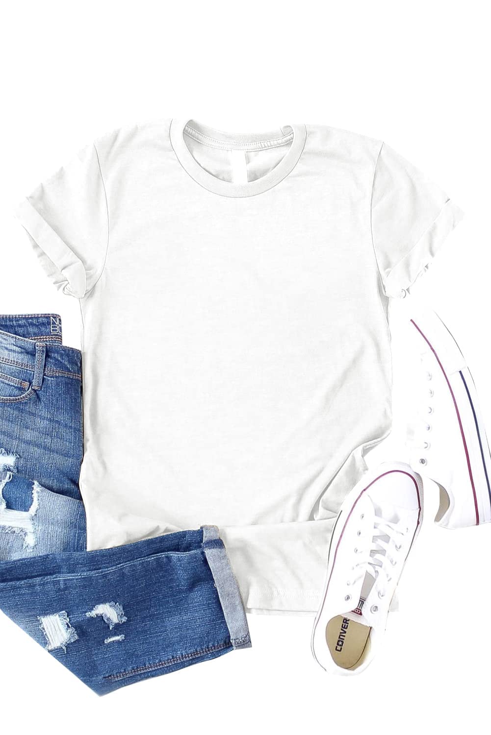 Women's Summer Casual Short Sleeve T-Shirt - Comfortable Crew Neck Tee for Women | Perfect for Beach, Travel & Everyday Wear