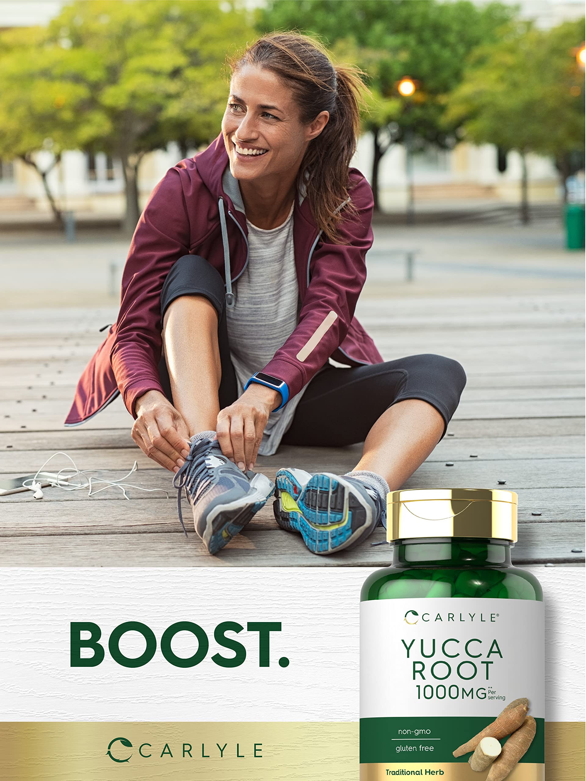 Carlyle Yucca Root Supplement 1000mg | 120 Capsules | Non-GMO, Gluten Free Extract | Supports Joint Health & Digestion | for Active Lifestyles & Wellness Routines
