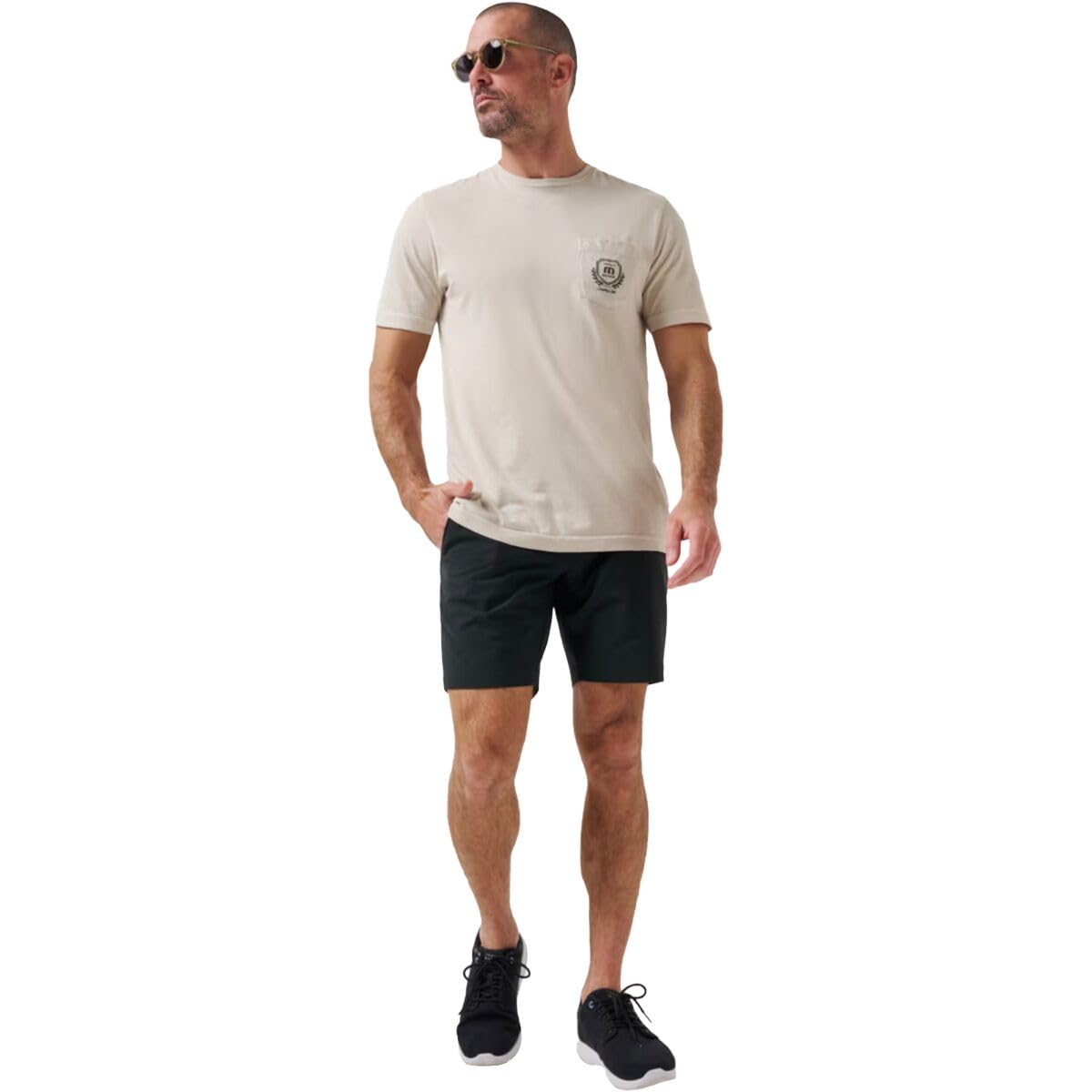 TravisMathew Men's Tech Chino Shorts - Comfortable Stretch Travel & Golf Shorts for Casual Wear & Outdoor Activities