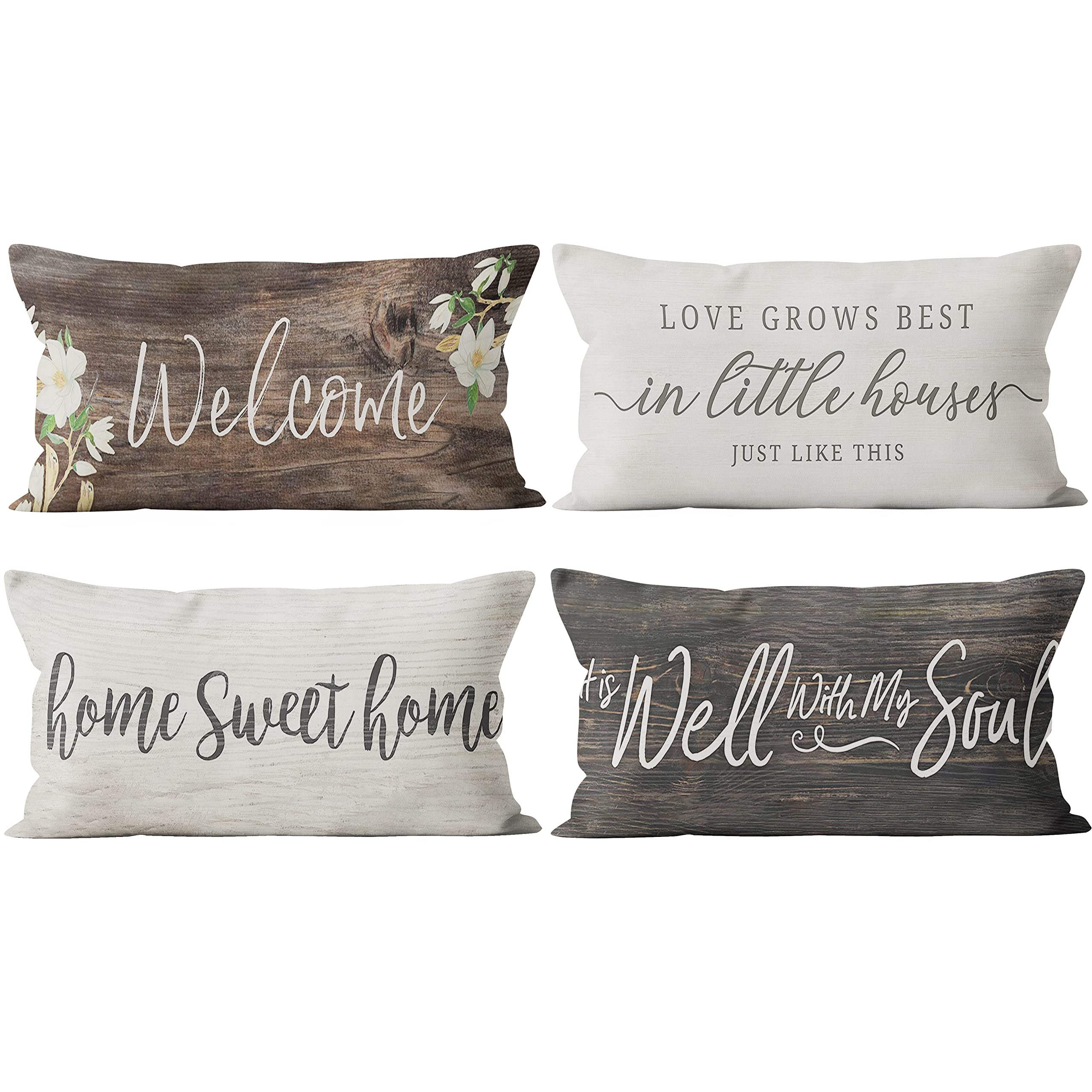 Home Sweet Home Throw Pillow Covers 12x20