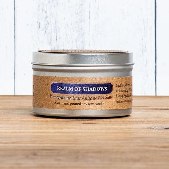Realm of Shadows Scented Soy Candle - 6 oz Handmade Cantrip Candles for Home Decor, Meditation & Relaxation | Perfect for Aromatherapy, Gifts & Cozy Evenings