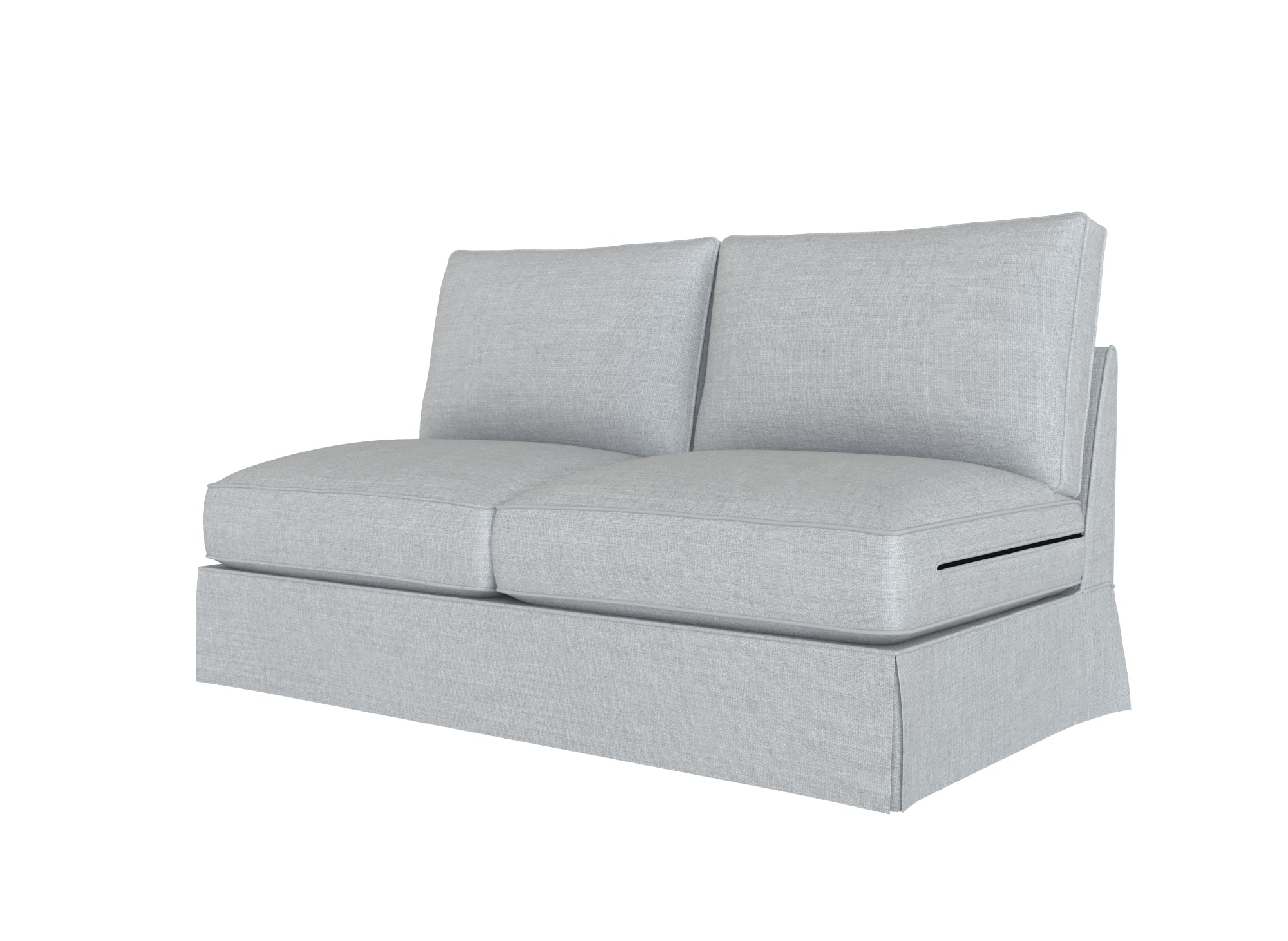 PB Comfort Armless Loveseat Cover - Soft Stretch Slipcover for Sectional Sofa - Perfect for Living Room, Bedroom & Home Decor Protection