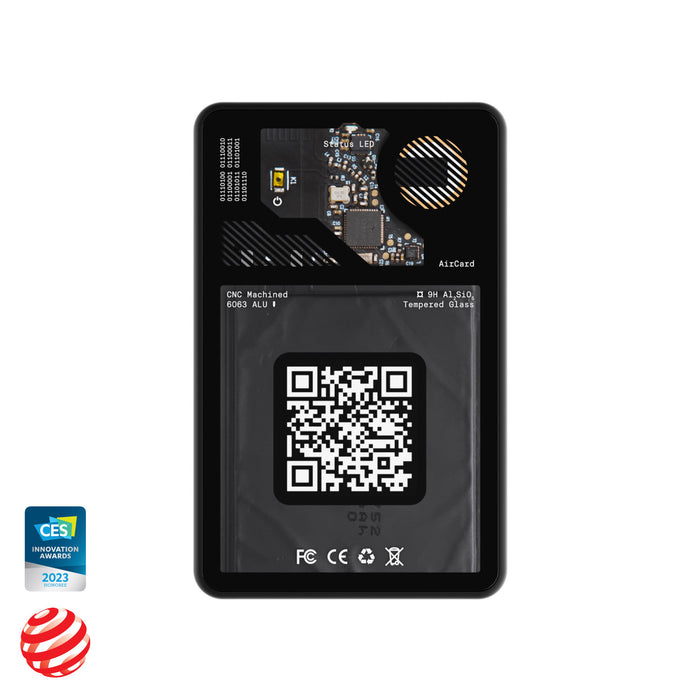 AirCard - Slim Credit Card Sized Wallet Tracker | Find Lost Wallets & Keys | Perfect for Travel, Work & Everyday Carry