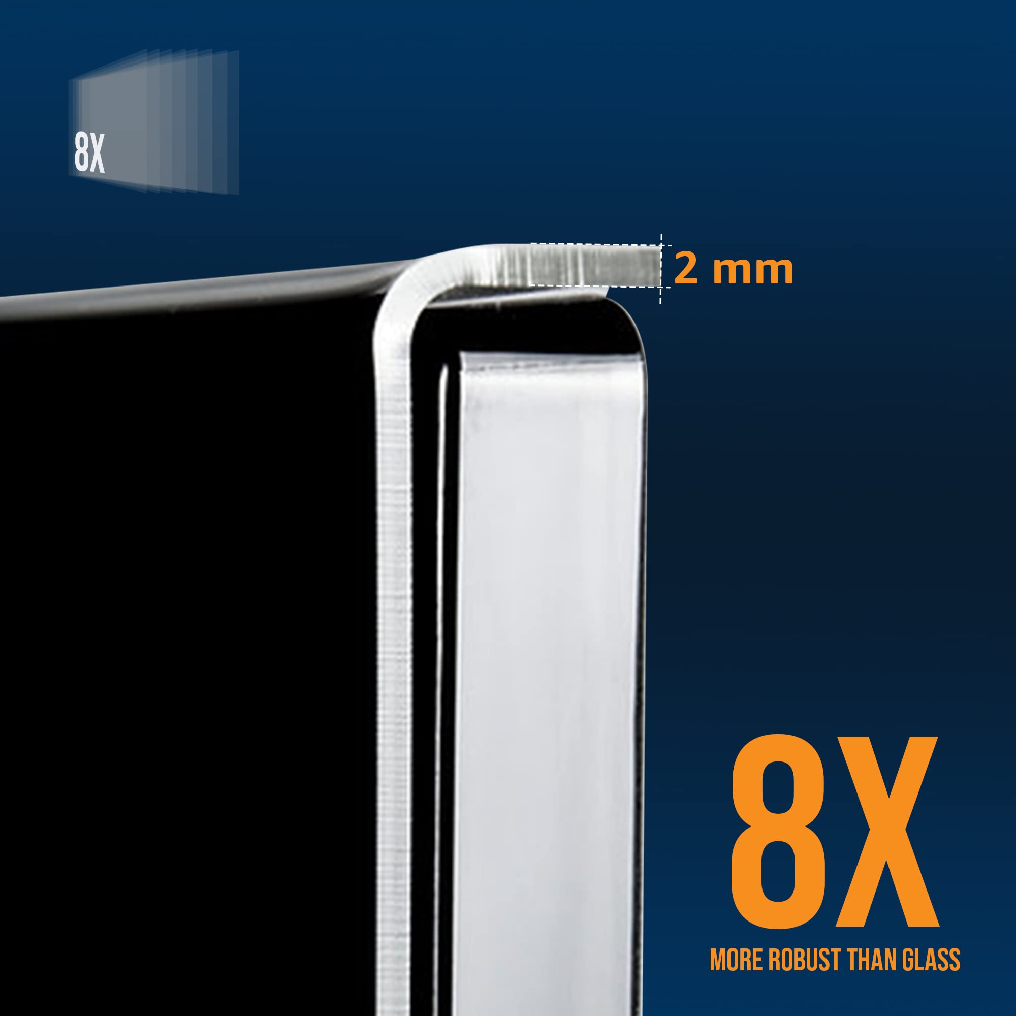 LEYF 55 Inch TV Screen Protector - Anti-Scratch & Anti-Damage Film for LCD LED 4K OLED QLED HDTV - Hanging & Fixed Installation - Perfect for Living Room, Bedroom & Office TV Protection