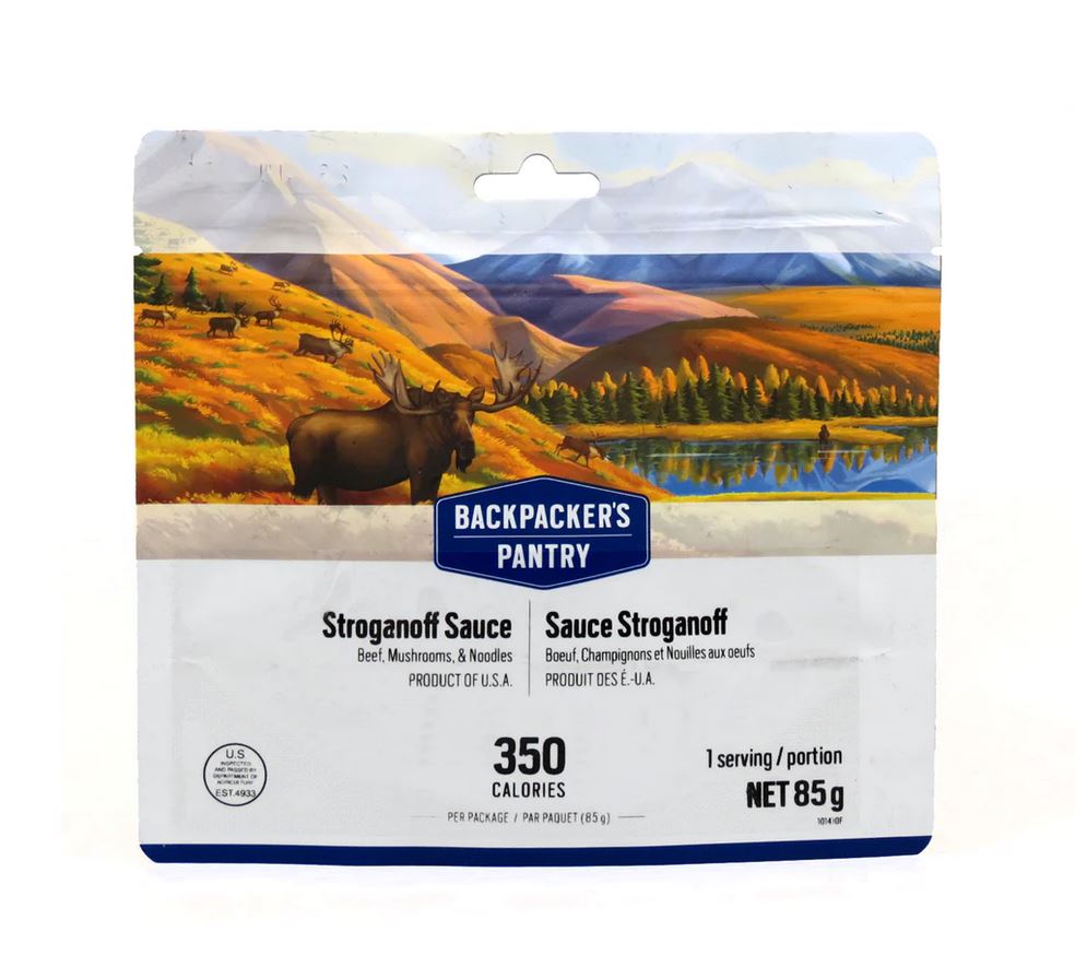 Backpacker's Pantry Beef Stroganoff with Egg Noodles & Mushrooms - Lightweight Freeze-Dried Meal for Camping, Hiking & Backpacking - Single Serving