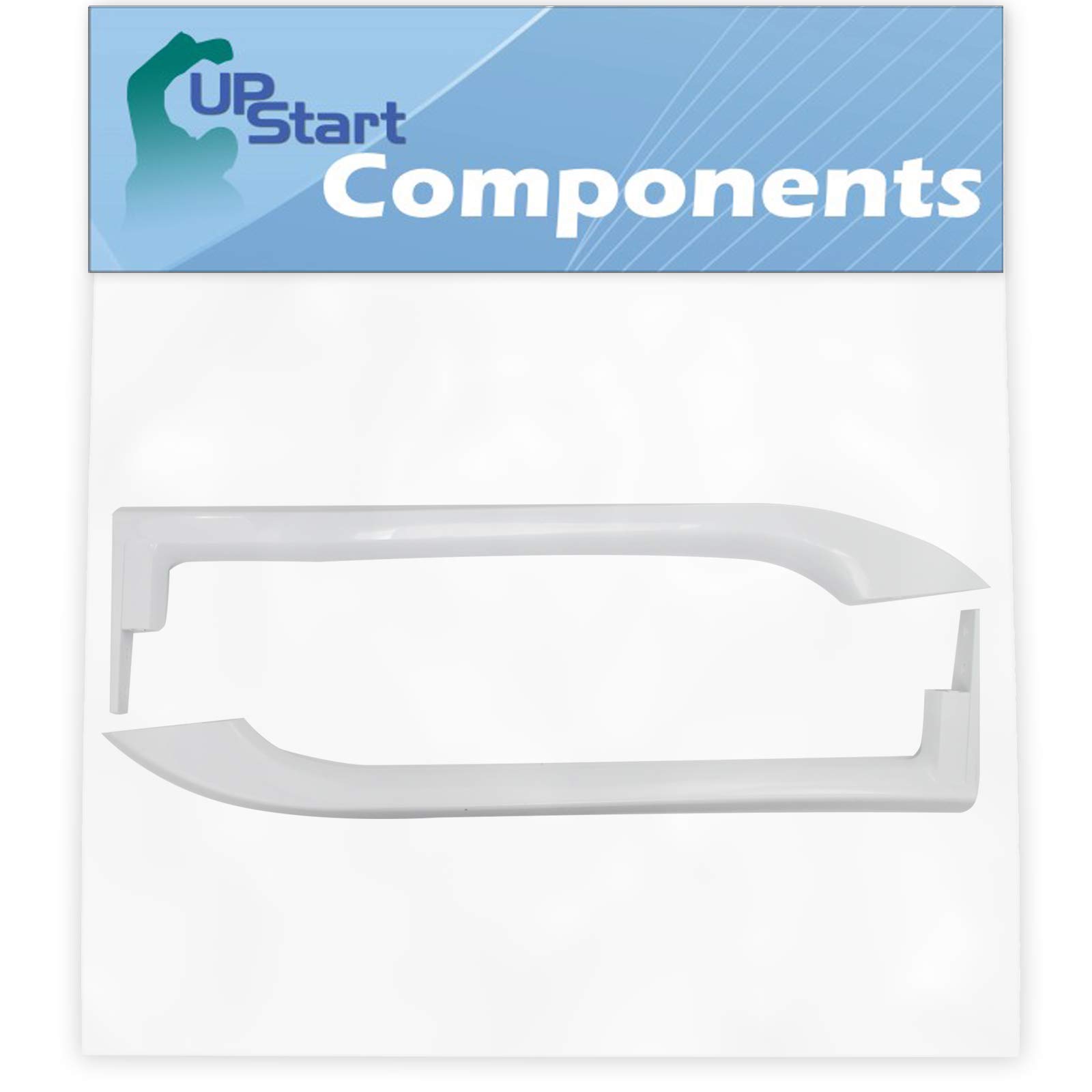 UpStart Components Refrigerator Door Handles Set (White) - Compatible with Frigidaire 5304486359 & 5304506469 Models - Durable Replacement Handles for Easy Kitchen Appliance Repair