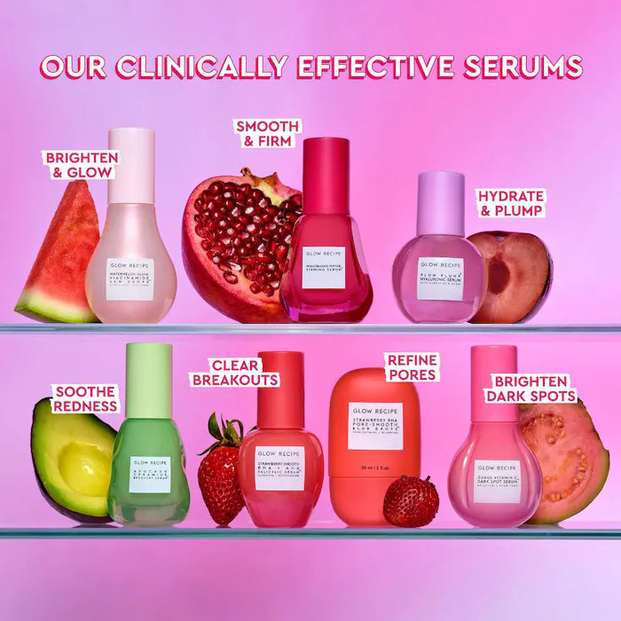 Glow Recipe Plum Plump Hyaluronic Acid Serum - Hydrating Facial Serum for Glowing Skin | Day & Night Moisturizer for Dry & Dull Skin