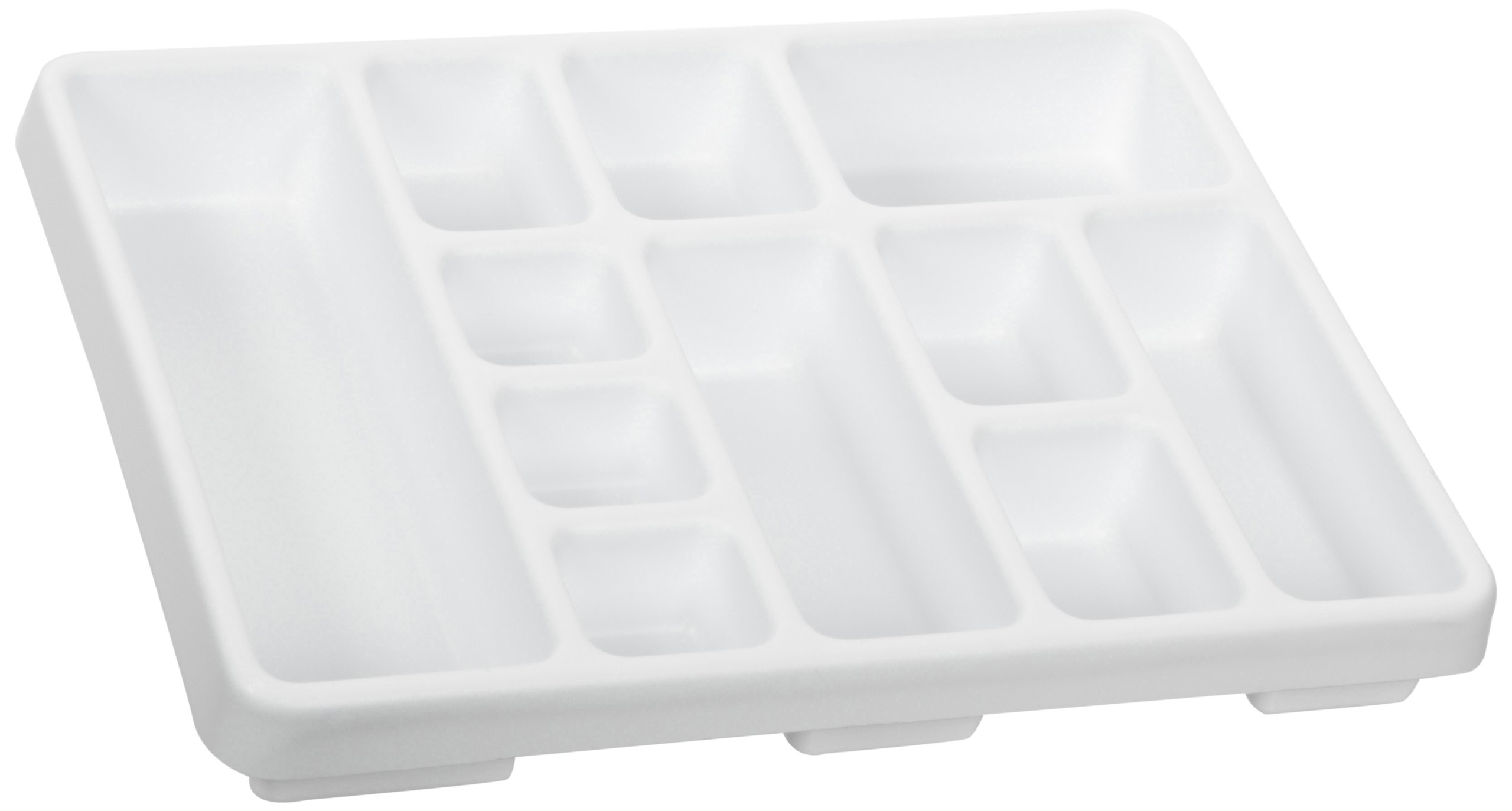 TrippNT 11-Compartment Drawer Organizer - Plastic Storage Bins for Kitchen, Office & Bathroom Organization - Perfect for Utensils, Makeup & Small Items