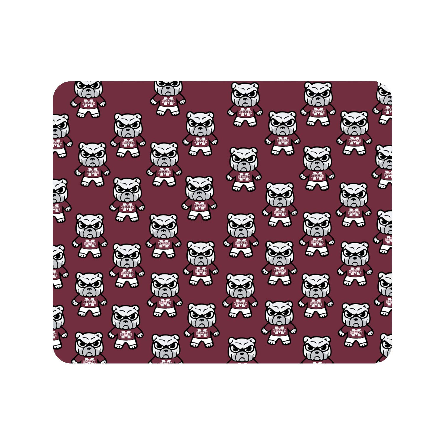 Mississippi State University Fabric Mouse Pad - Standard Size, Non-Slip Desk Accessory for Gaming & Office Use - Tokyodachi Mascot Design - Perfect for Work, School & Esports Setup