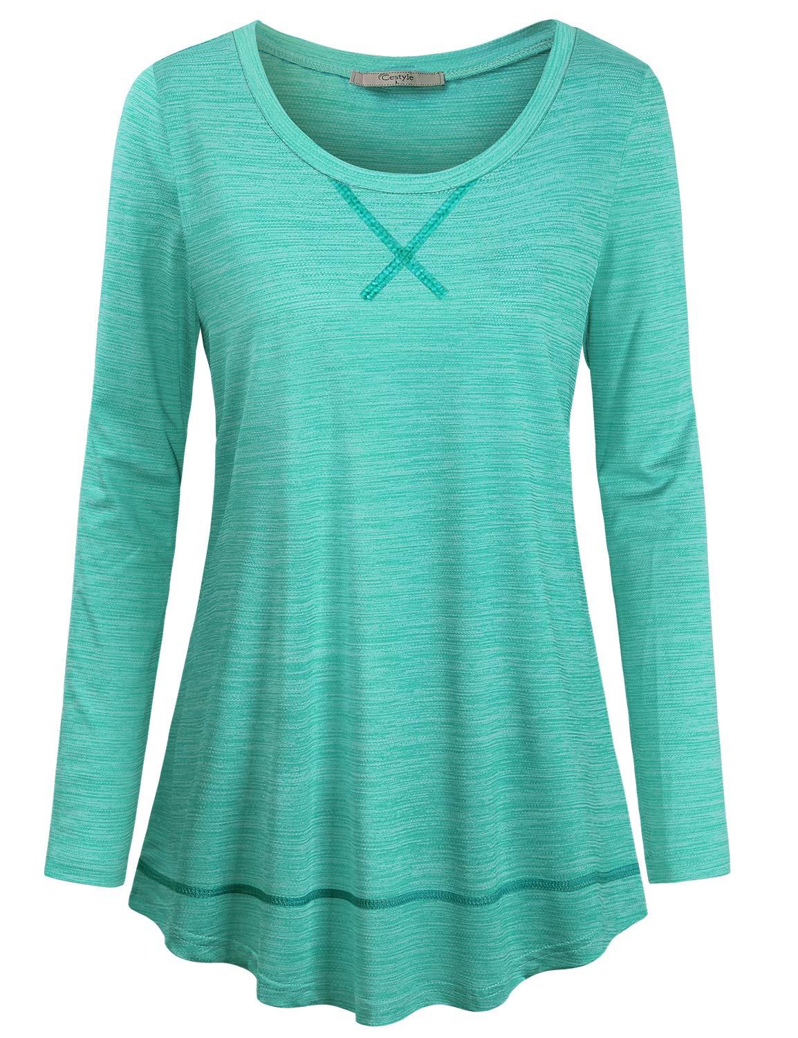 Cestyle Women's Workout Tops - Breathable Yoga Shirts, Running Tees & Activewear for Gym, Fitness & Outdoor Sports