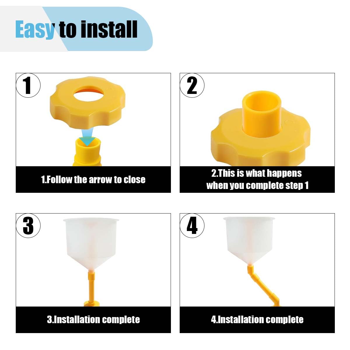 Spill Proof Coolant Funnel Kit - Universal No Spill Radiator Bleeder & Fill Kit with Adapters for Most Vehicles | Perfect for DIY Car Maintenance, Coolant Flush & Antifreeze Refill
