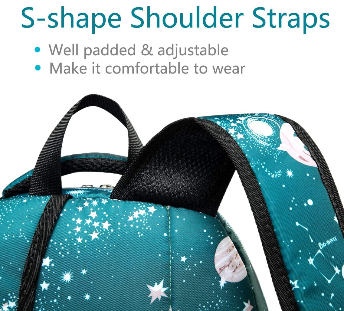 BLUEFAIRY Kids Backpack for Boys & Girls - Durable School Bookbag for Elementary, Middle & High School Students - Lightweight Backpack for Teens - Perfect Back to School Gift & Daily Use (Galaxy Cyan)