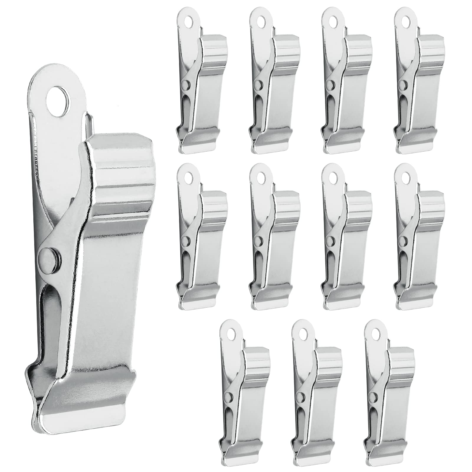 Litoexpe 12 Pcs 1/2 Inch Mini Metal Spring Clamps - Alligator Clips for DIY Crafts, Jewelry Making, Electronics & Home Repair - Strong Grip Small Clamps for Woodworking, Soldering & Wire Holding
