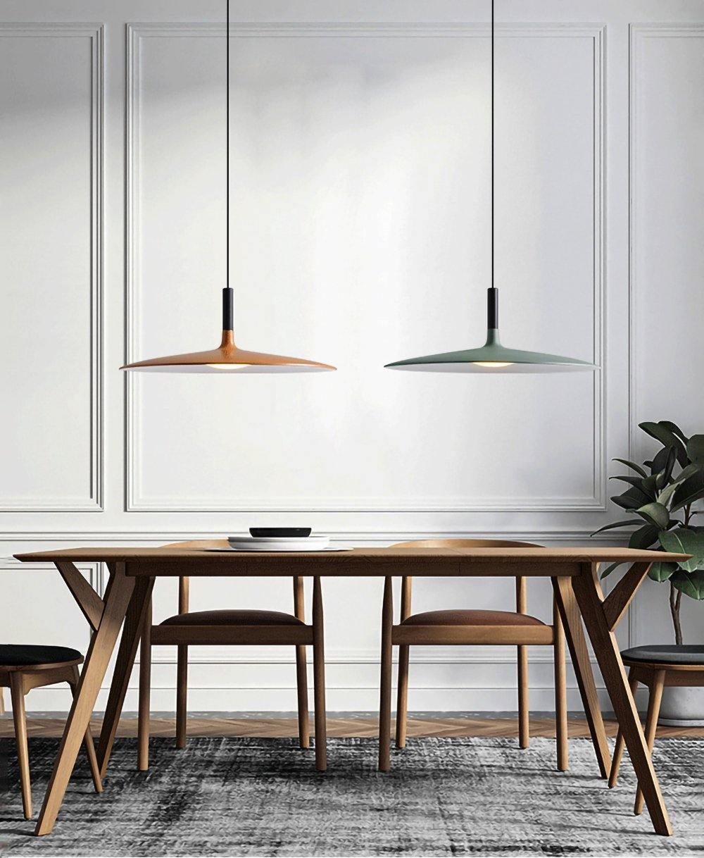 Aplomb Modern Metal Pendant Light - Industrial Style Ceiling Hanging Lamp for Kitchen Island, Dining Room & Bedroom Lighting