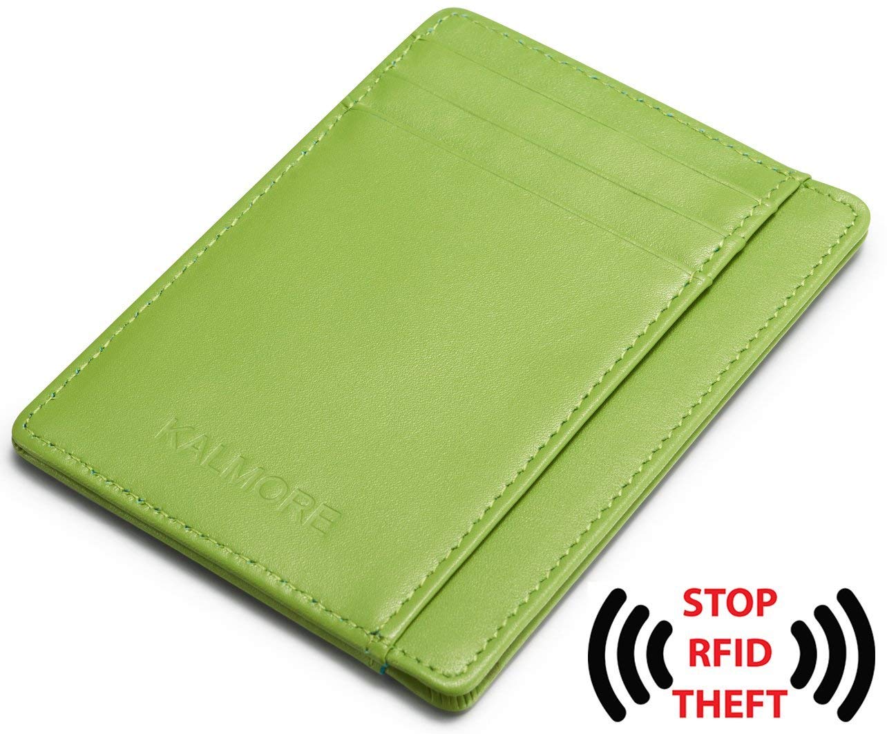 Genuine Leather Slim Front Pocket Wallet for Men - RFID Blocking Credit Card Holder with ID Window - Perfect for Travel, Business & Everyday Use