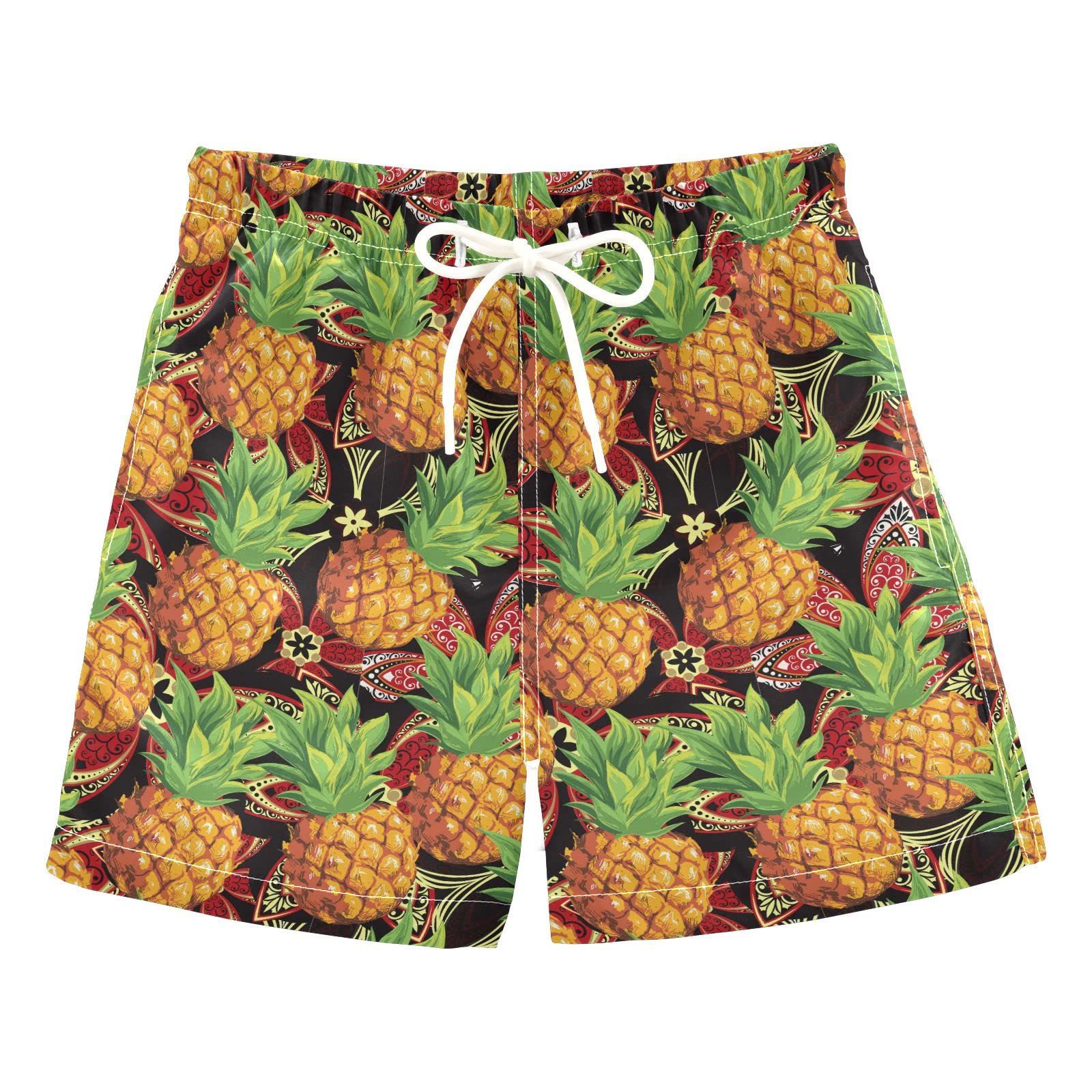 Pineapple Boys' Swim Trunks - Toddler Swimwear for Beach & Pool