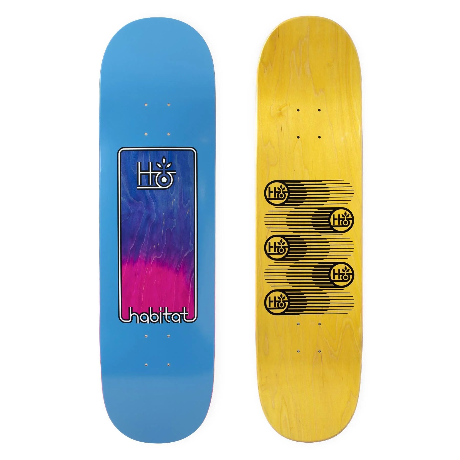 Habitat Window Logo Skateboard Deck - Blue 8.5