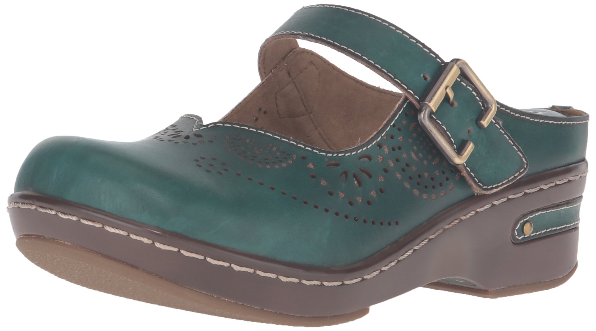 L'Artiste by Spring Step Women's Aneria Comfortable Slip-On Mule Sandals - Perfect for Casual Outings, Beach Wear & Summer Fashion