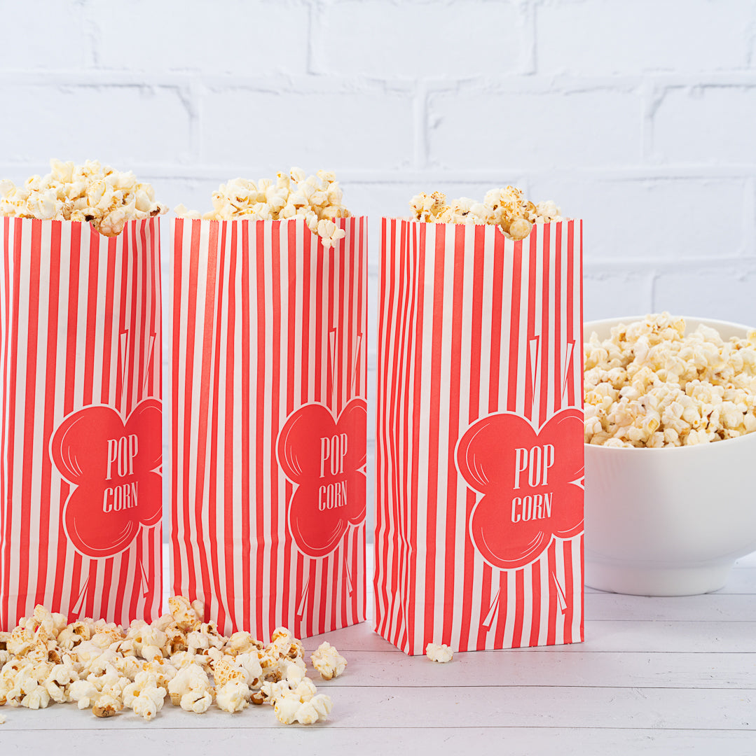 Premium 1 oz Red Paper Popcorn Bags (4.25