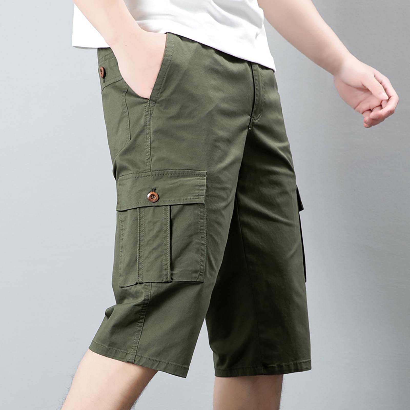 Men's Classic-Fit Cargo Shorts - Soft Stretch Denim Jean Shorts with Multiple Pockets | Streetwear Fashion for Casual Wear, Outdoor Activities & Summer Vacation