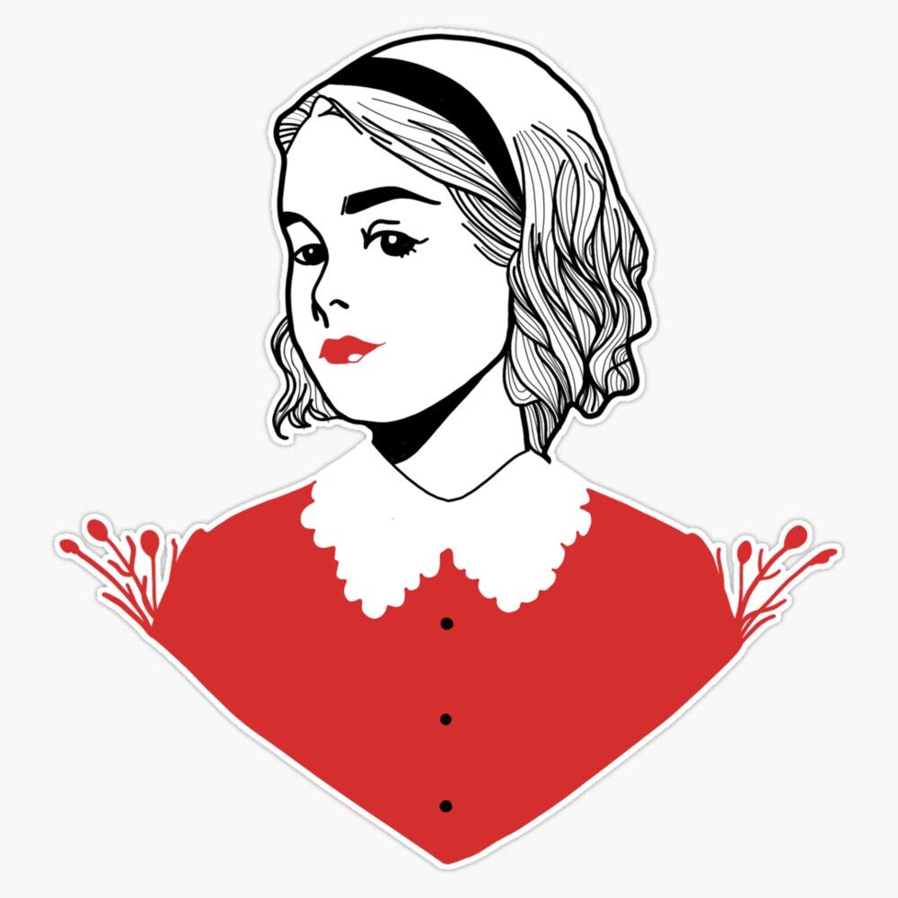 Sabrina Spellman Sticker Decal - Waterproof Vinyl Bumper Sticker 5 Inch - Perfect for Laptops, Cars, Water Bottles & DIY Crafts