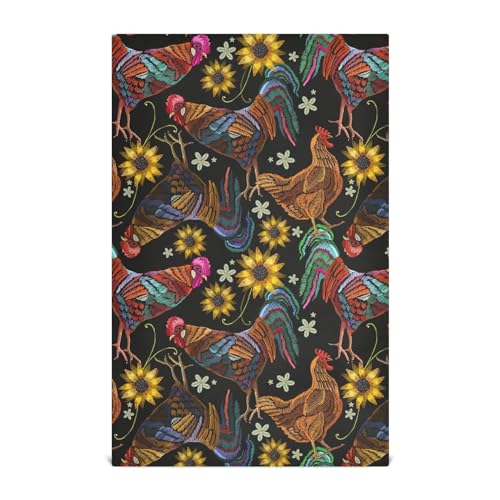 Black Rooster Sunflowers
