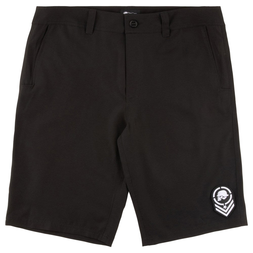 Metal Mulisha Crooked Hybrid Boardshorts - Men's Swim Trunks for Surfing, Beach & Pool - Quick Dry Swimwear with Comfort Fit