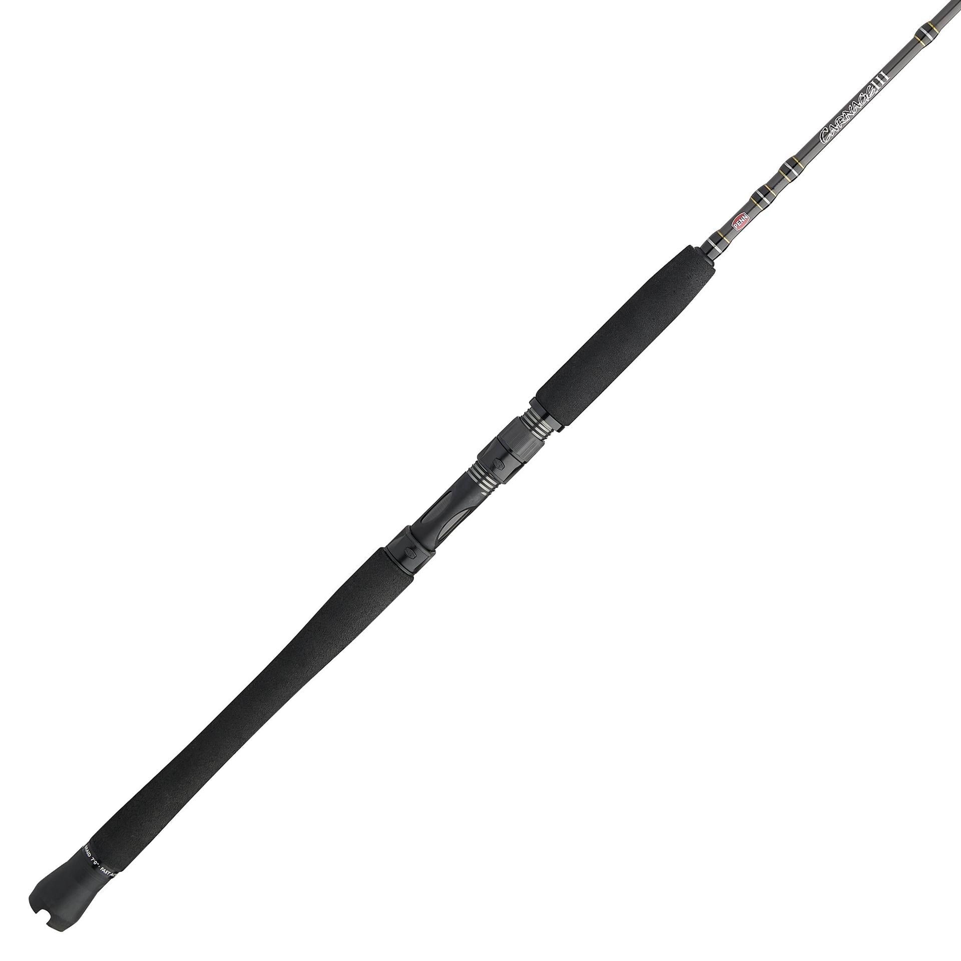 Carnage® III Inshore Casting Rod - Saltwater Fishing Rod for Bass, Redfish, Snook - Perfect for Kayak, Pier & Shoreline Fishing
