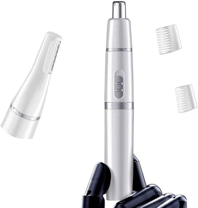 Premium Nose Hair Trimmer for Men - Dual Sided Precision Blades for Nose, Ears & Eyebrows Grooming - Waterproof & Painless Personal Care Tool for Home, Travel & Grooming Kit